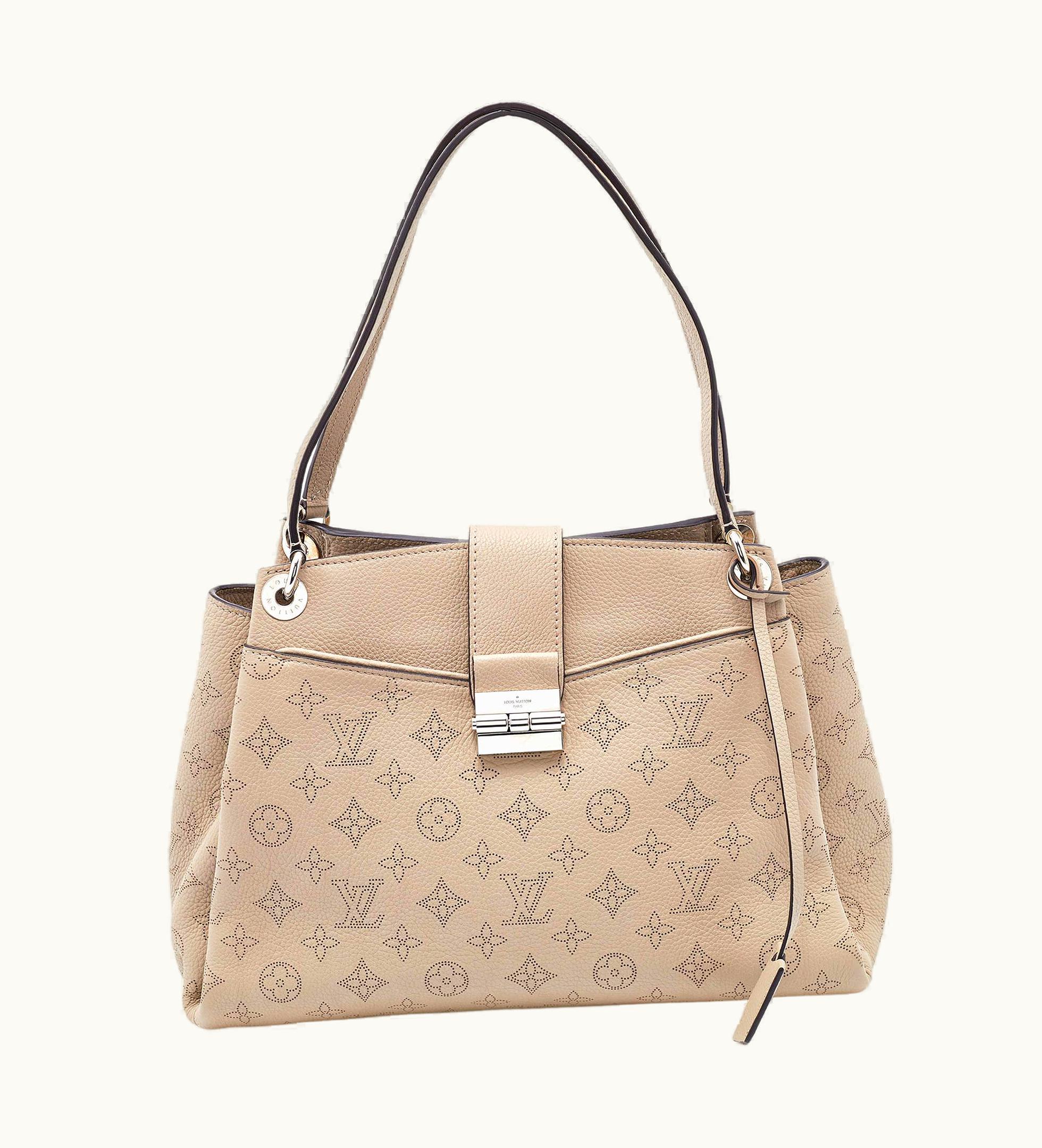 Louis Vuitton Louis Vuitton Galet Monogram Mahina Leather Sevres Bag