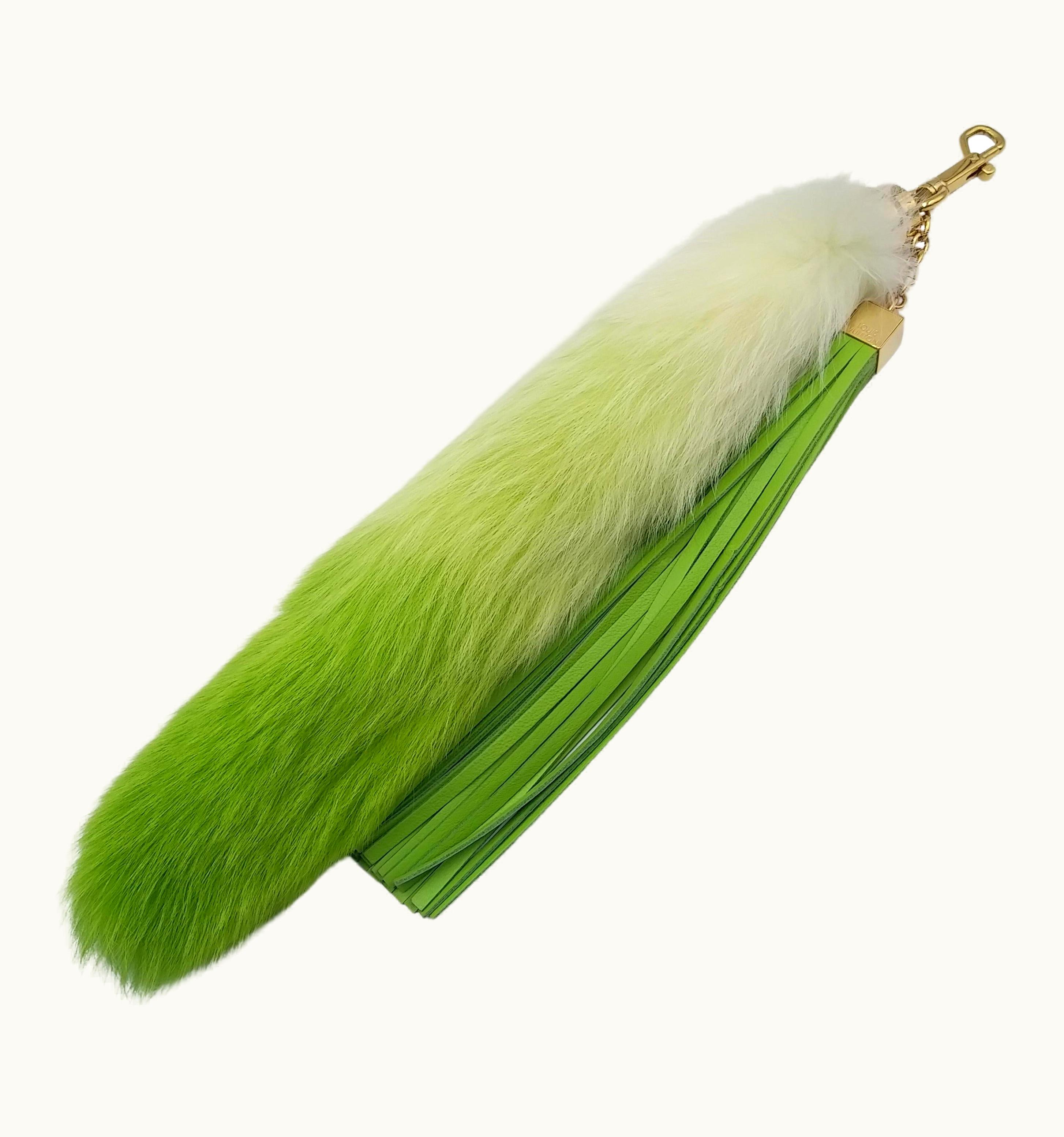 Louis Vuitton Louis Vuitton Limited Edition Vert Fur Foxy Bag Charm And Key Chain