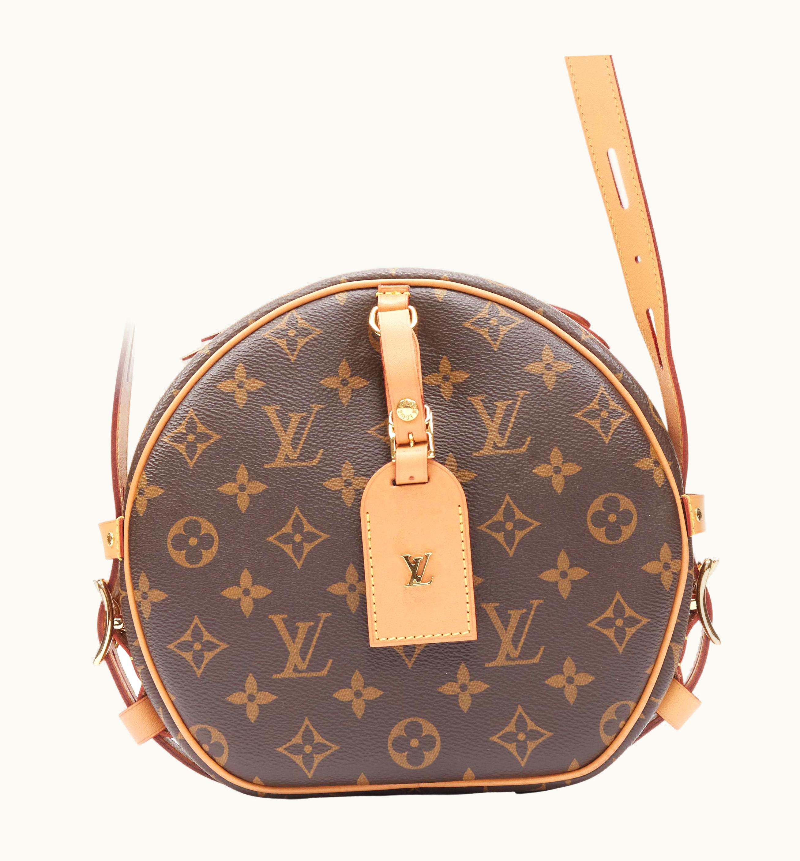 Louis Vuitton Louis Vuitton 2018 Boite Chapeau mm Brown Coated Canvas Rounded Top Crossbody