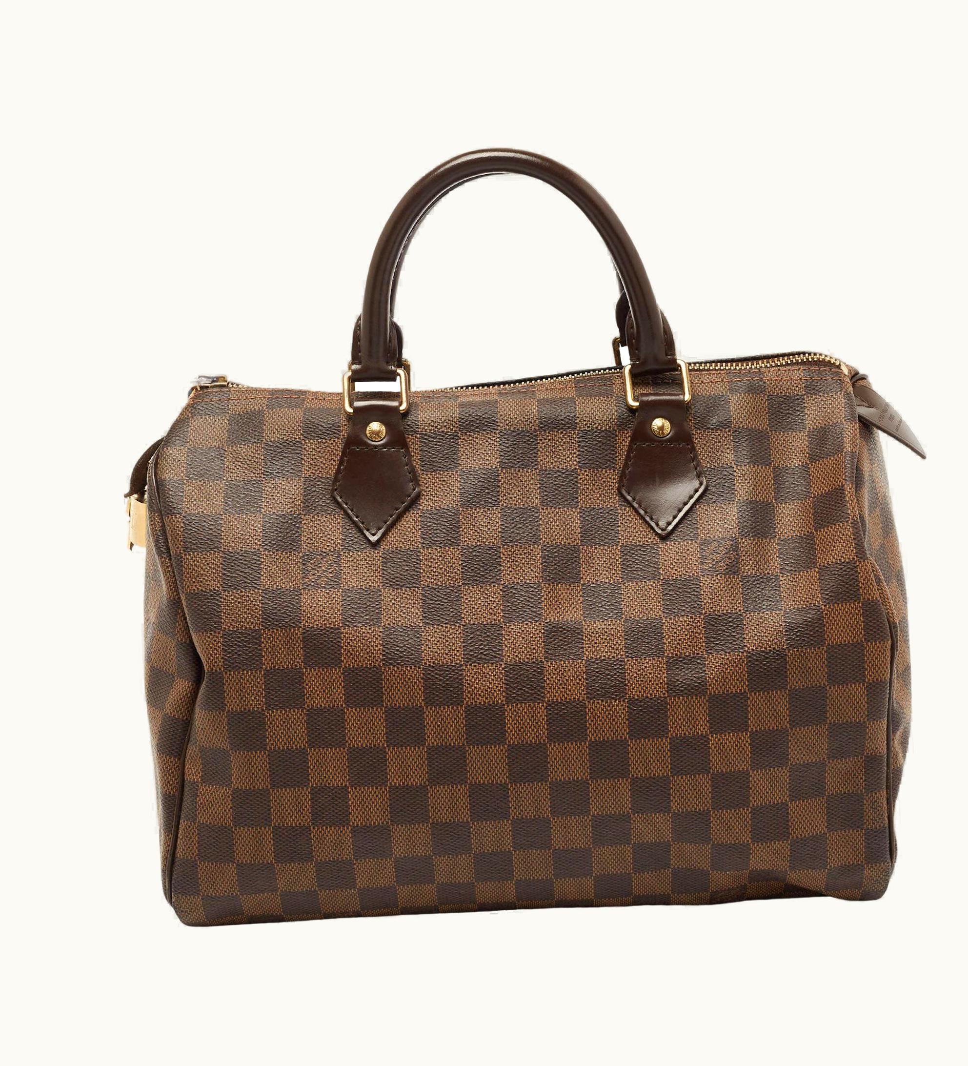 Louis Vuitton Louis Vuitton Damier Ebene Canvas Speedy 30 Bag