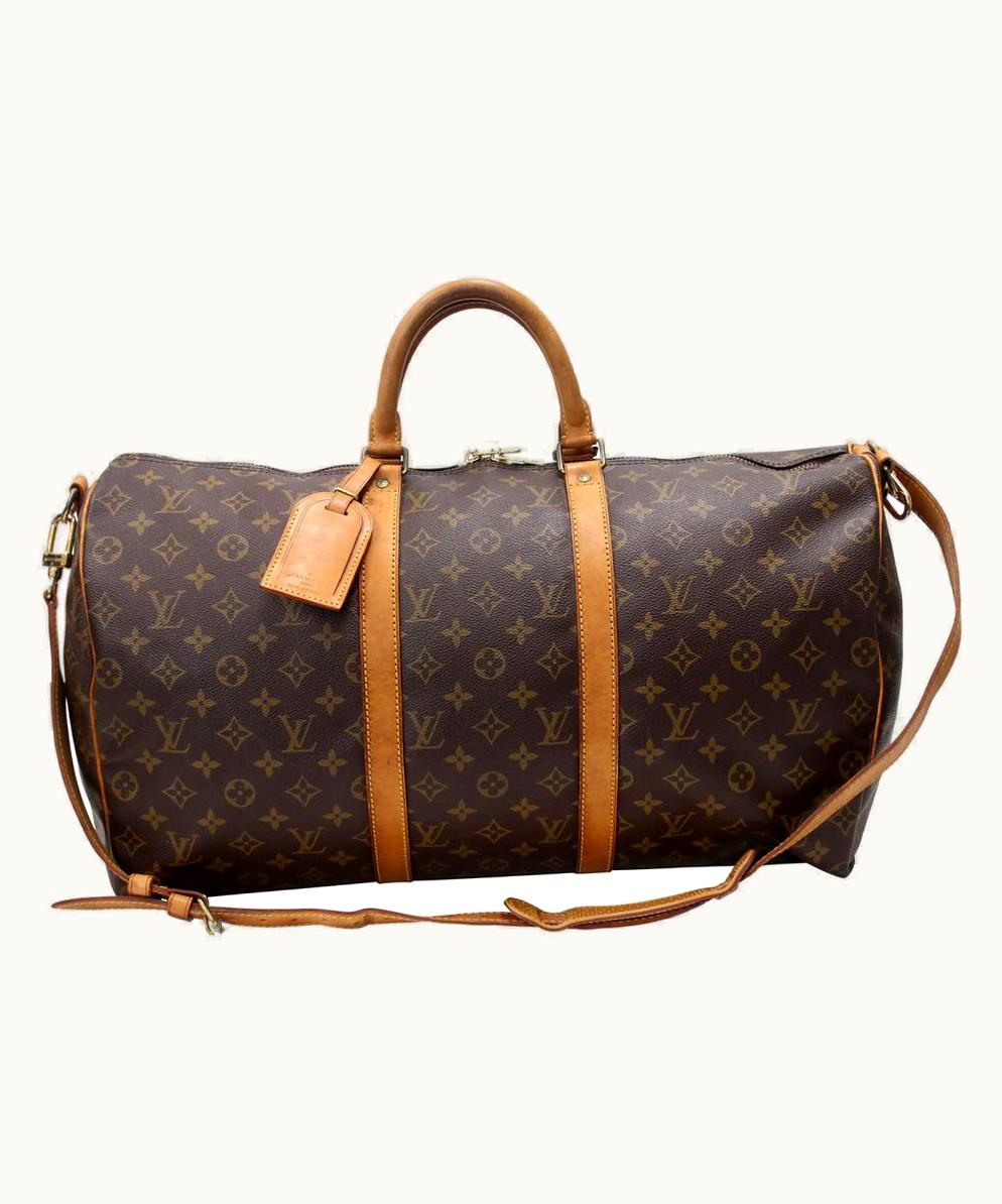 Louis Vuitton Louis Vuitton Keepall 50 Monogram Canvas Bandouliere Travel Bag Lv-0829n-0001