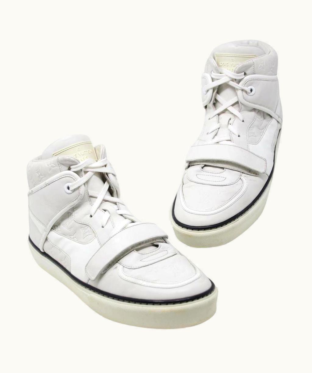 Louis Vuitton Louis Vuitton Men' Tower Embossed Monogram Motifs Three Leather Sneakers