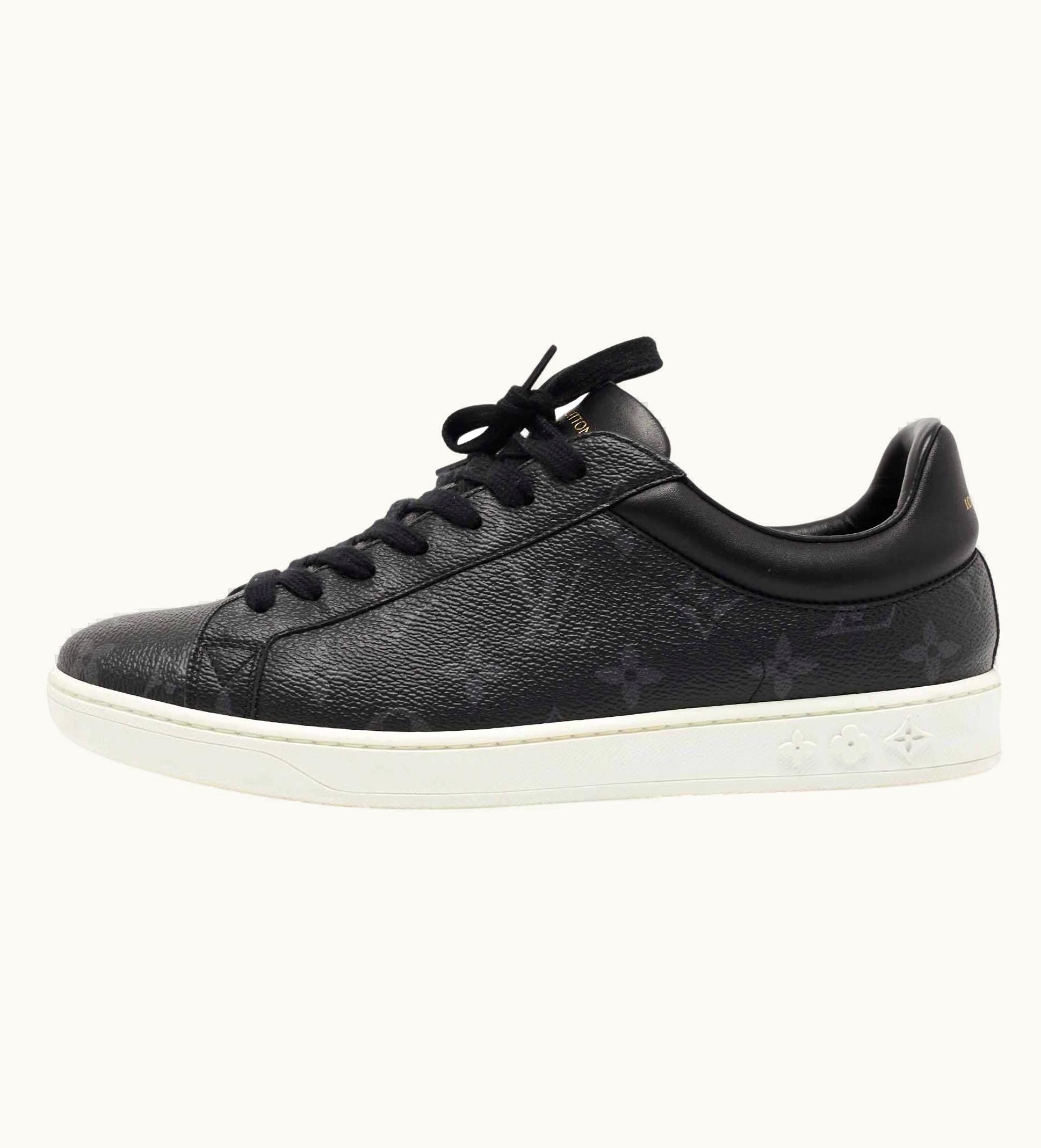 Louis Vuitton Louis Vuitton Black Monogram Eclipse Frontrow Low Top Sneakers