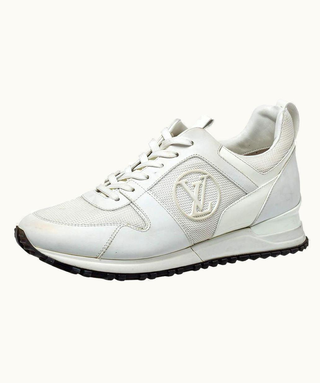 Louis Vuitton Louis Vuitton Run Away Low Top Sneakers Mesh And Patent Leather White