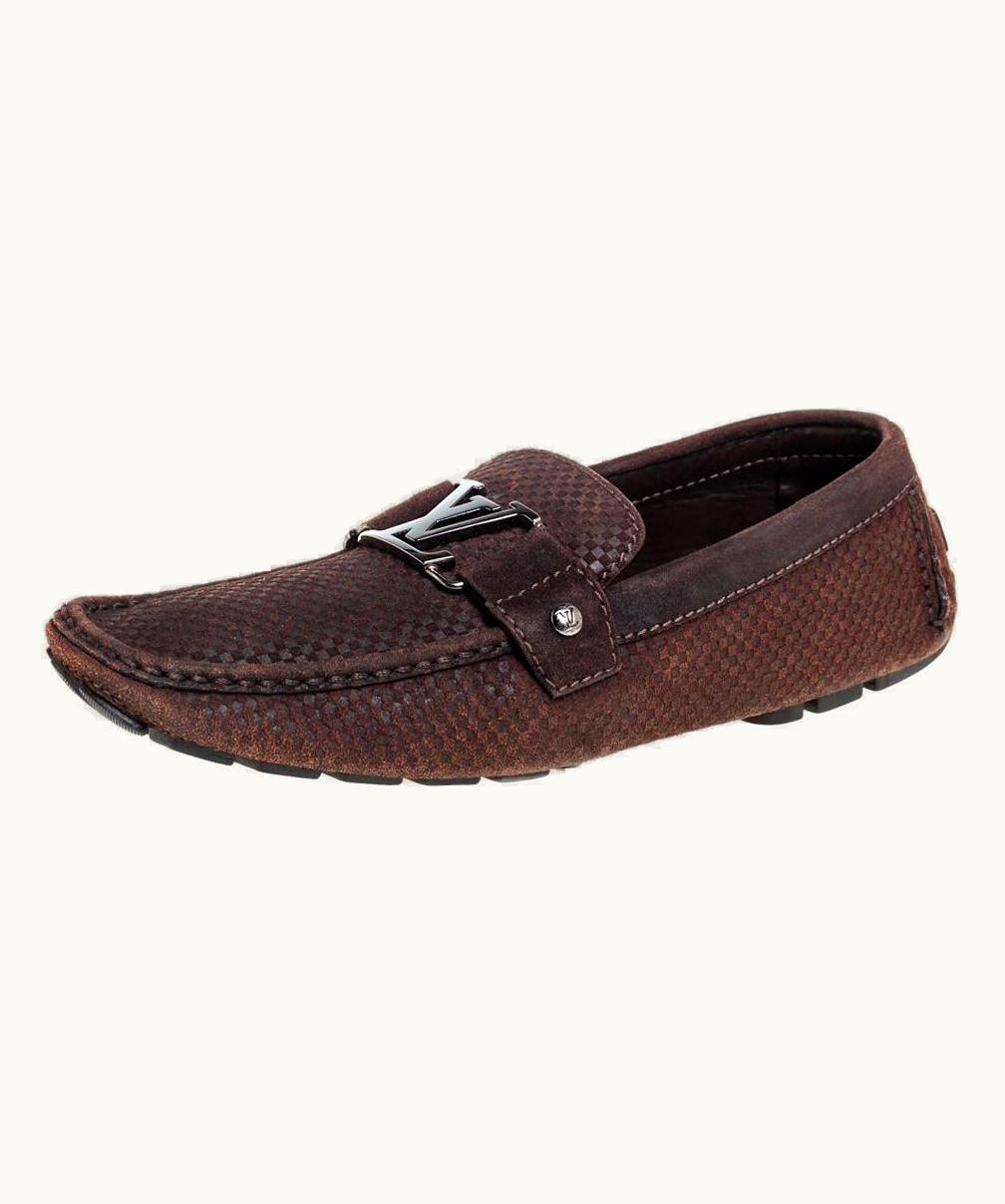 Louis Vuitton Louis Vuitton Brown Suede Monte Carlo Loafer