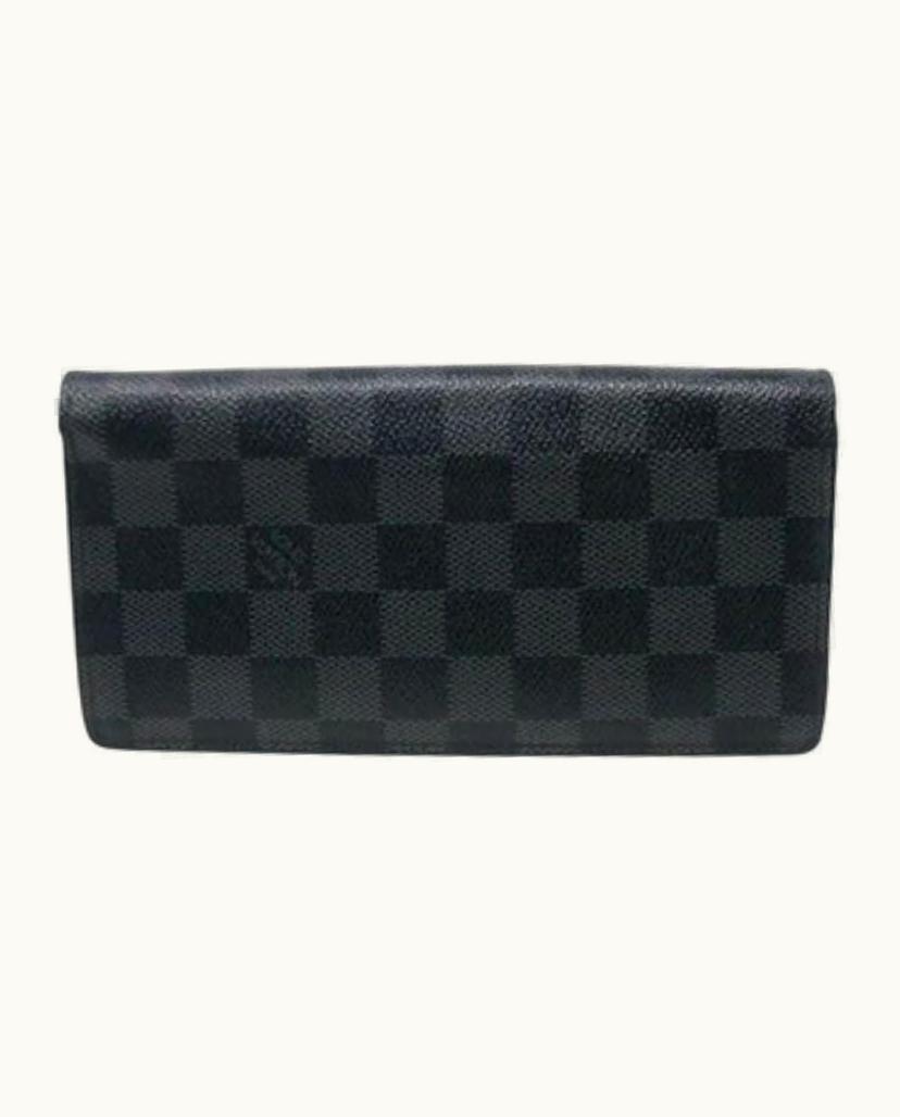 Louis Vuitton Louis Vuitton Rare Brazza Damier Gm Graphite Canvas Bifold Wallet Lv-w0930p-0386