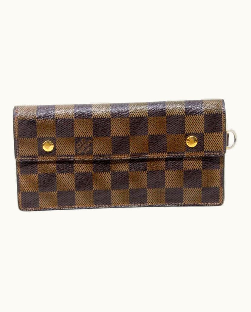 Louis Vuitton Louis Vuitton Damier Gold Gm Accordion Moto Chain Long Travel Wallet