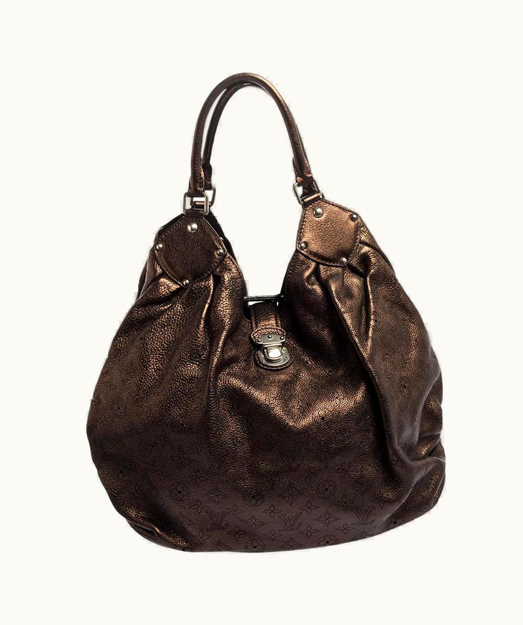 Louis Vuitton Louis Vuitton Metallic Mordore Monogram Mahina Leather Surya Xl Bag