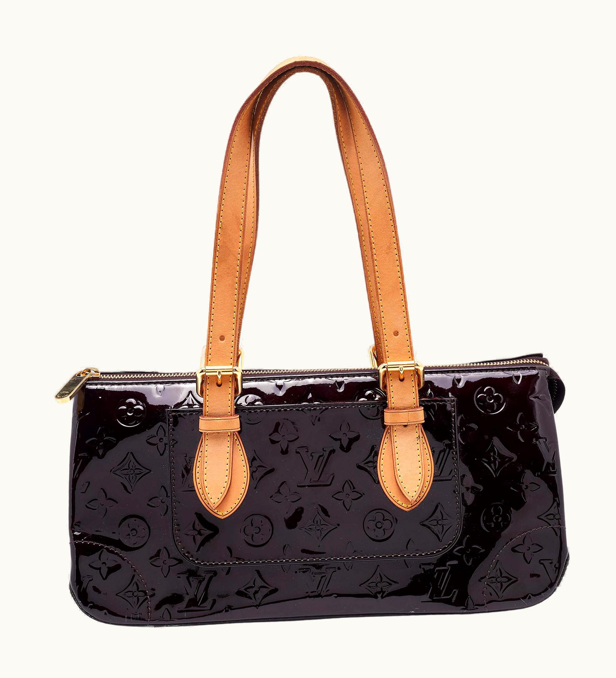 Louis Vuitton Louis Vuitton Amarante Monogram Vernis Leather Rosewood Avenue Bag