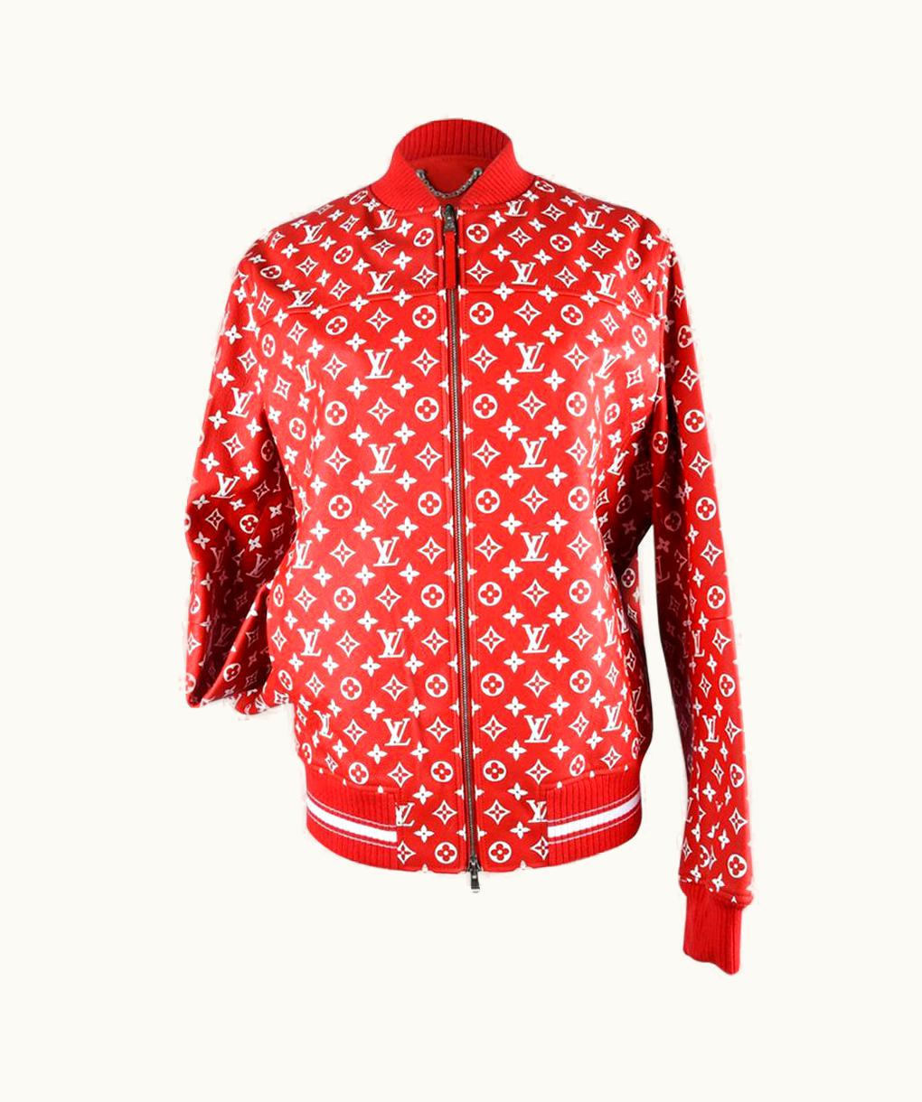 Louis Vuitton Louis Vuitton Supreme Leather Bomber Varsity Jacket Monogram Ltd Ed 50 New