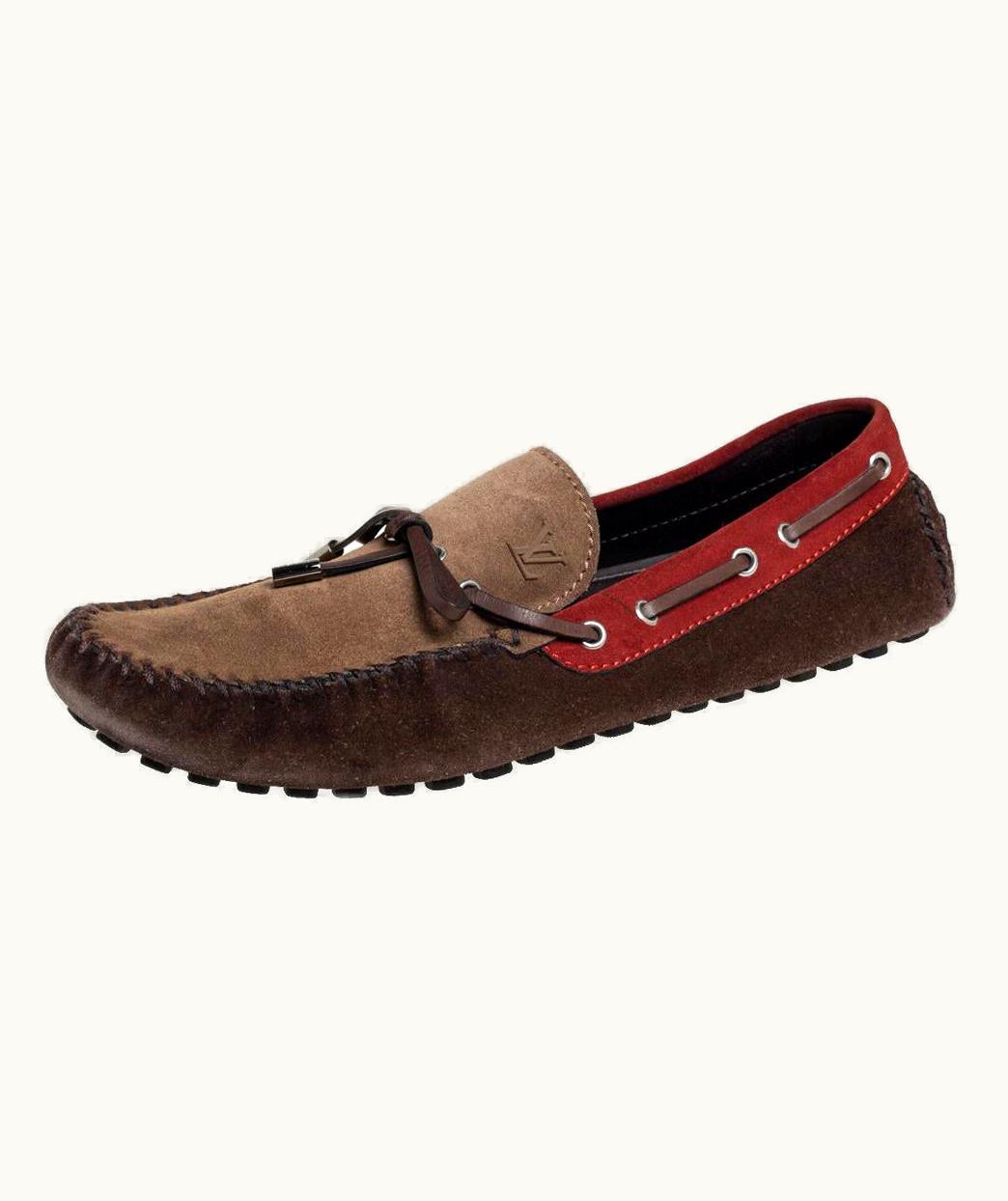 Louis Vuitton Louis Vuitton Multicolor Leather And Suede Gloria Loafers