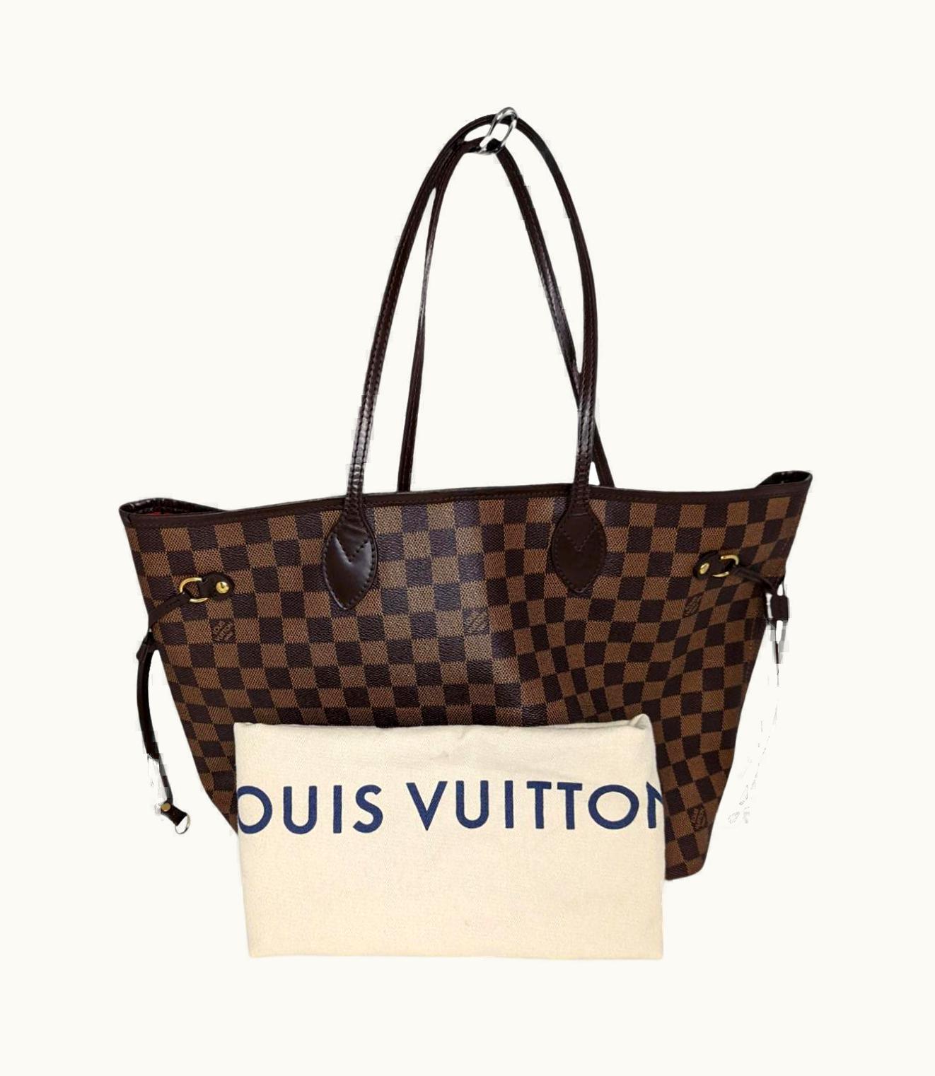 Louis Vuitton Louis Vuitton 2012 Damier Ebene Neverfull mm Tote