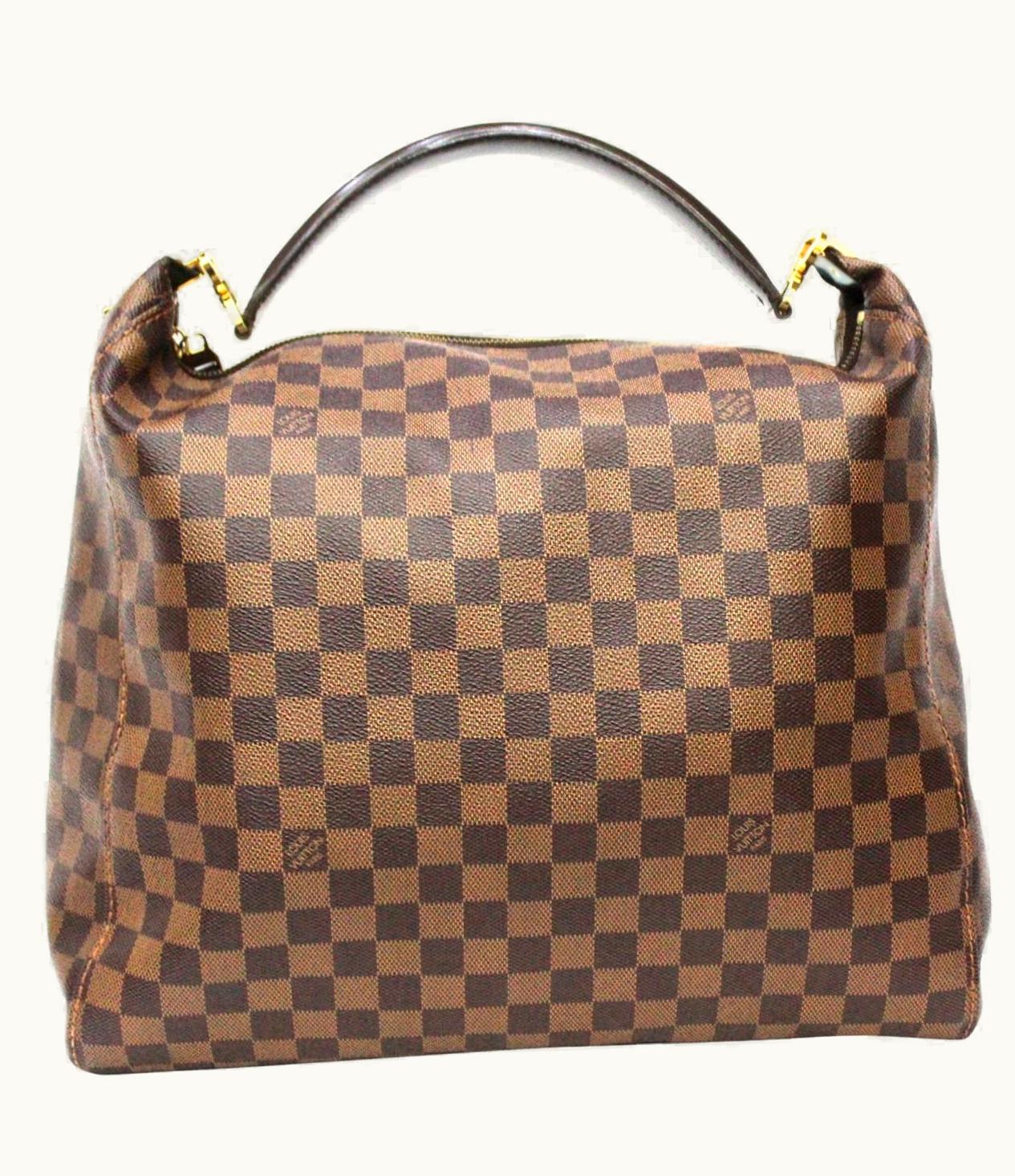 Louis Vuitton 2012 Louis Vuitton Damier Ebene Leather Portobello Bag