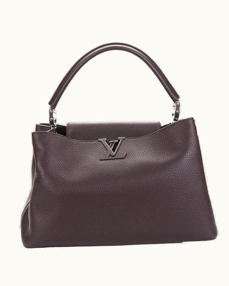 Louis Vuitton 2013 Louis Vuitton Quetsche Taurillon Leather Capucines Mm