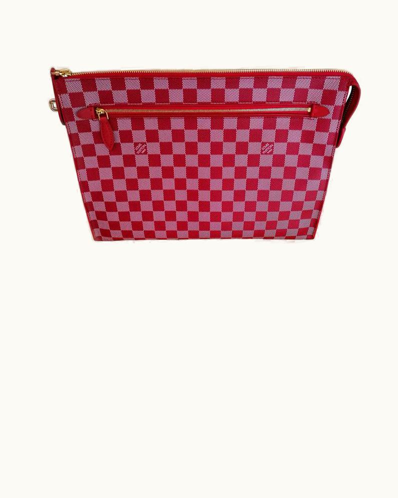 Louis Vuitton 2013 Louis Vuitton Damier Couleurs Kit Clutch Piment UZ0582922