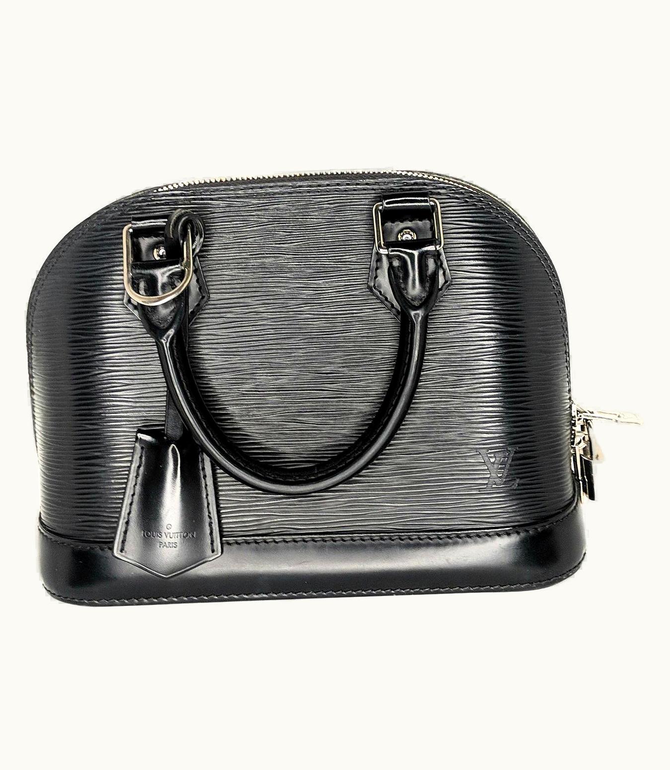 Louis Vuitton Louis Vuitton 2014 Black Epi Alma Bb Satchel