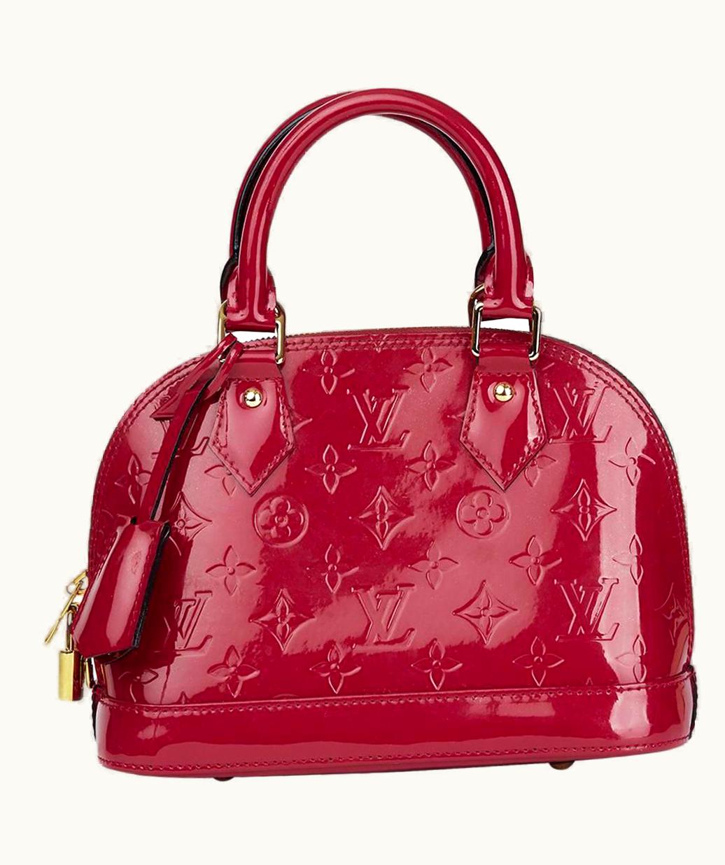 Louis Vuitton 2014 Louis Vuitton Indian Rose Vernis Leather Alma Bb