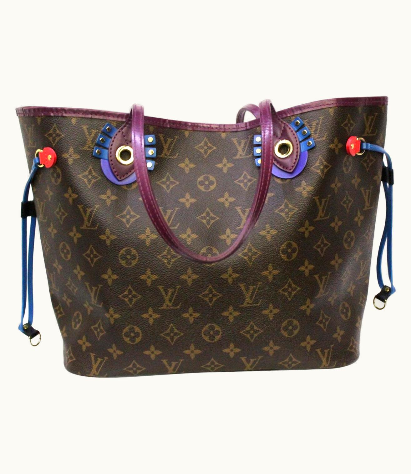 Louis Vuitton 2015 Louis Vuitton Monogram Neverfull mm Totem Bag