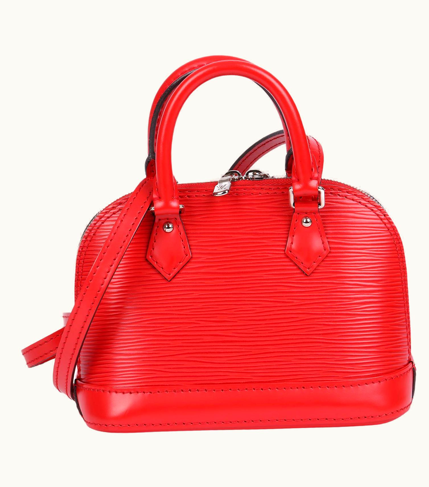 Louis Vuitton 2015 Louis Vuitton Coquelicot Epi Leather Nano Alma