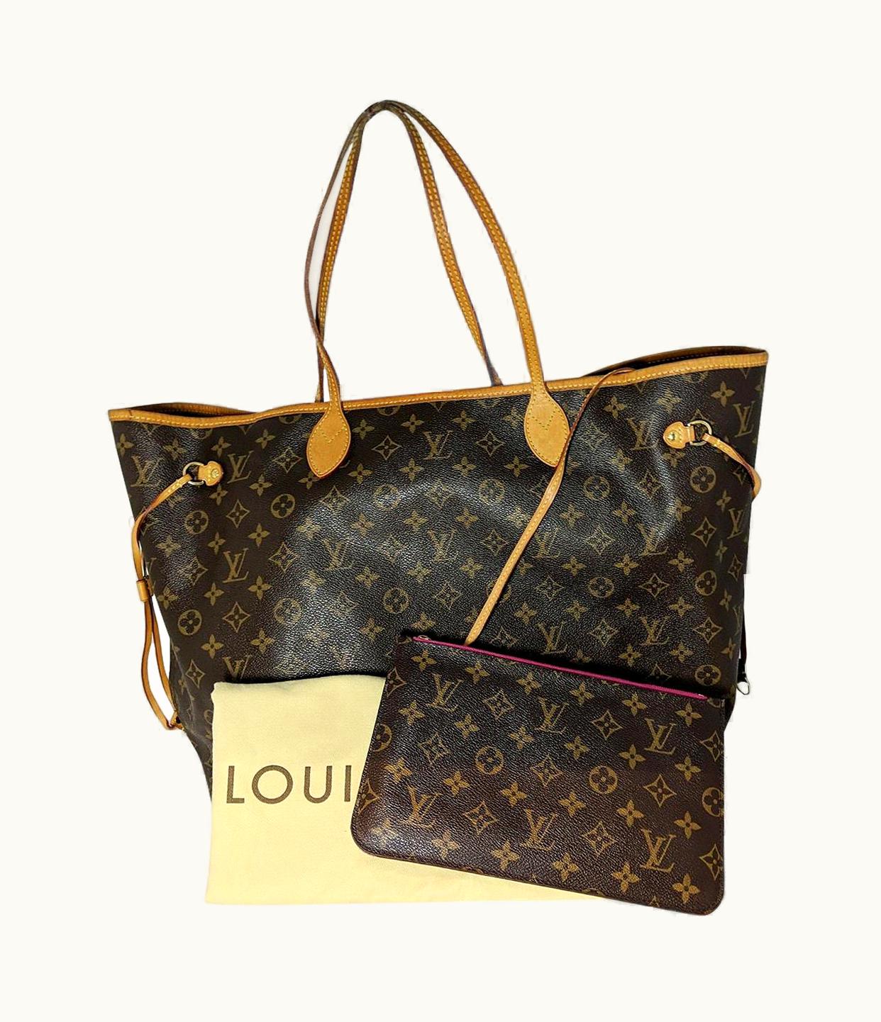 Louis Vuitton Louis Vuitton 2016 Neverfull Monogram Gm Tote & Pouchette