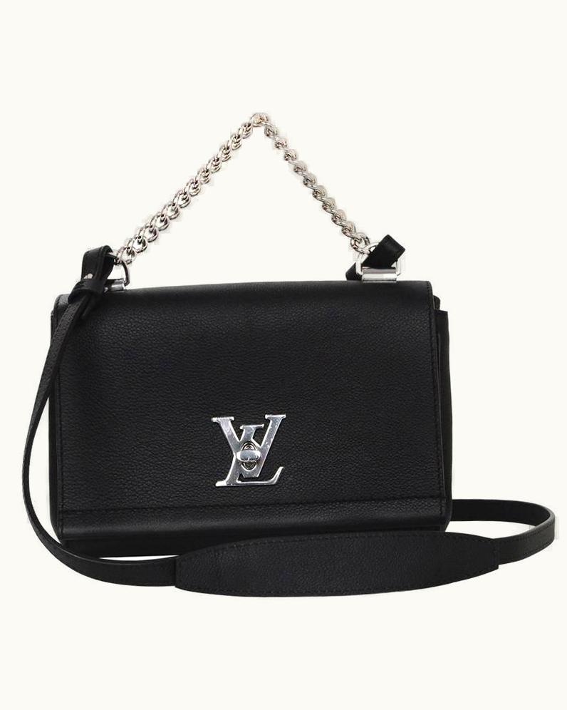 Louis Vuitton Louis Vuitton 2016 Black Leather Lockme II Bb Crossbody Bag