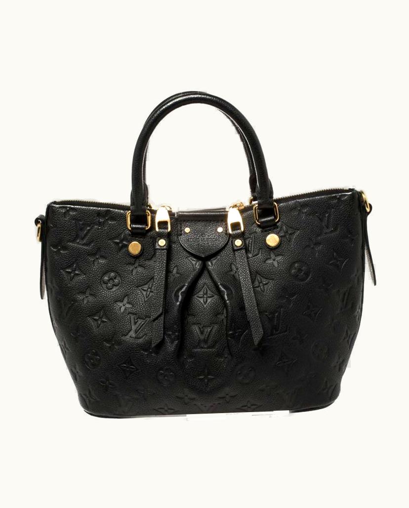 Louis Vuitton Louis Vuitton Black Monogram Empreinte Leather Mazarine Pm Bag