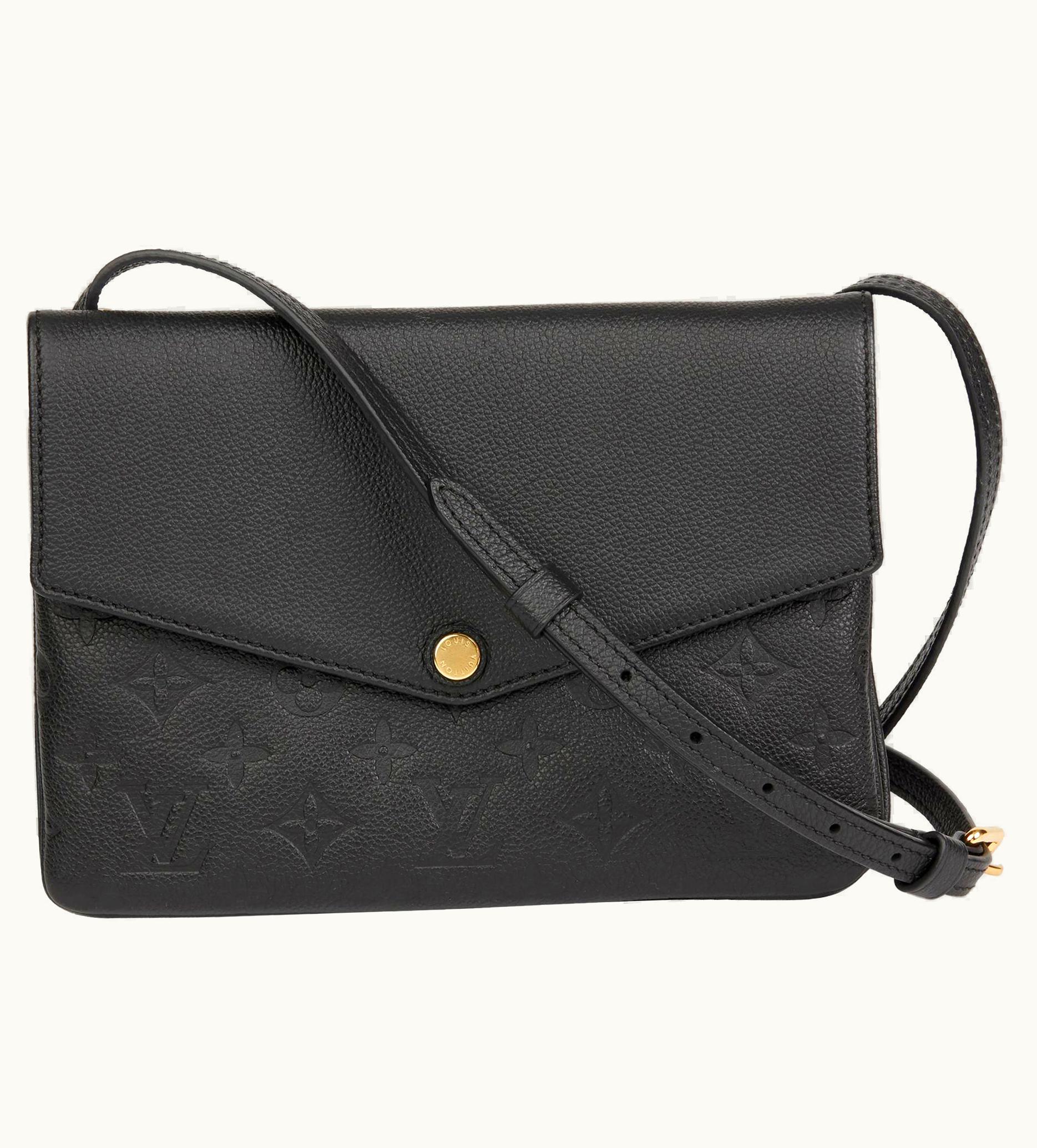 Louis Vuitton 2016 Louis Vuitton Black Monogram Empreinte Leather Twinset