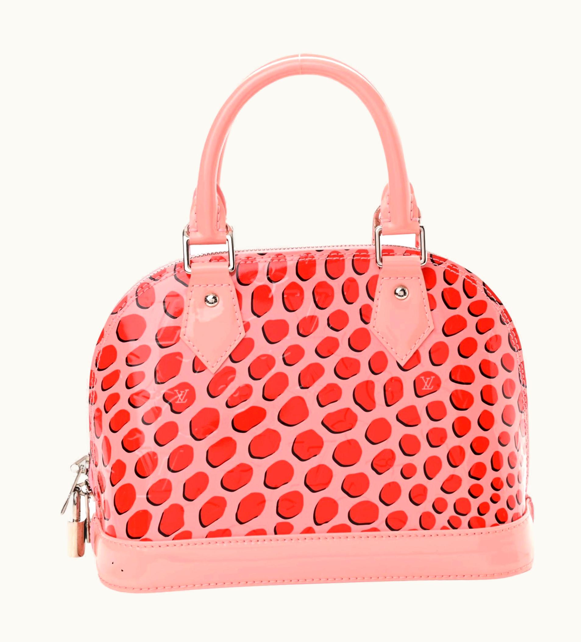 Louis Vuitton Louis Vuitton Vernis Pink Jungle Dots Alma Bb Bag