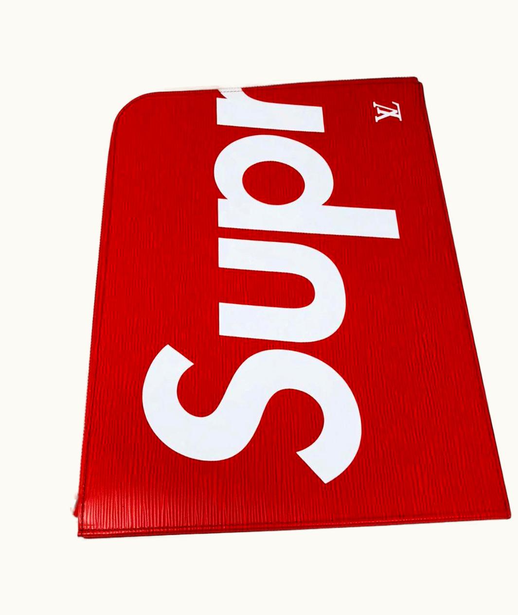 Louis Vuitton Supreme Louis Vuitton Red And White Pochette Jour Gm Laptop Case