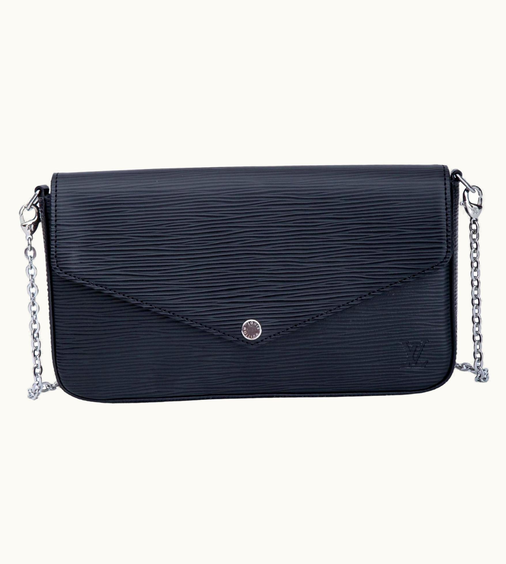 Louis Vuitton Louis Vuitton Epi Leather Black Pochette Felicie Bag (2018)