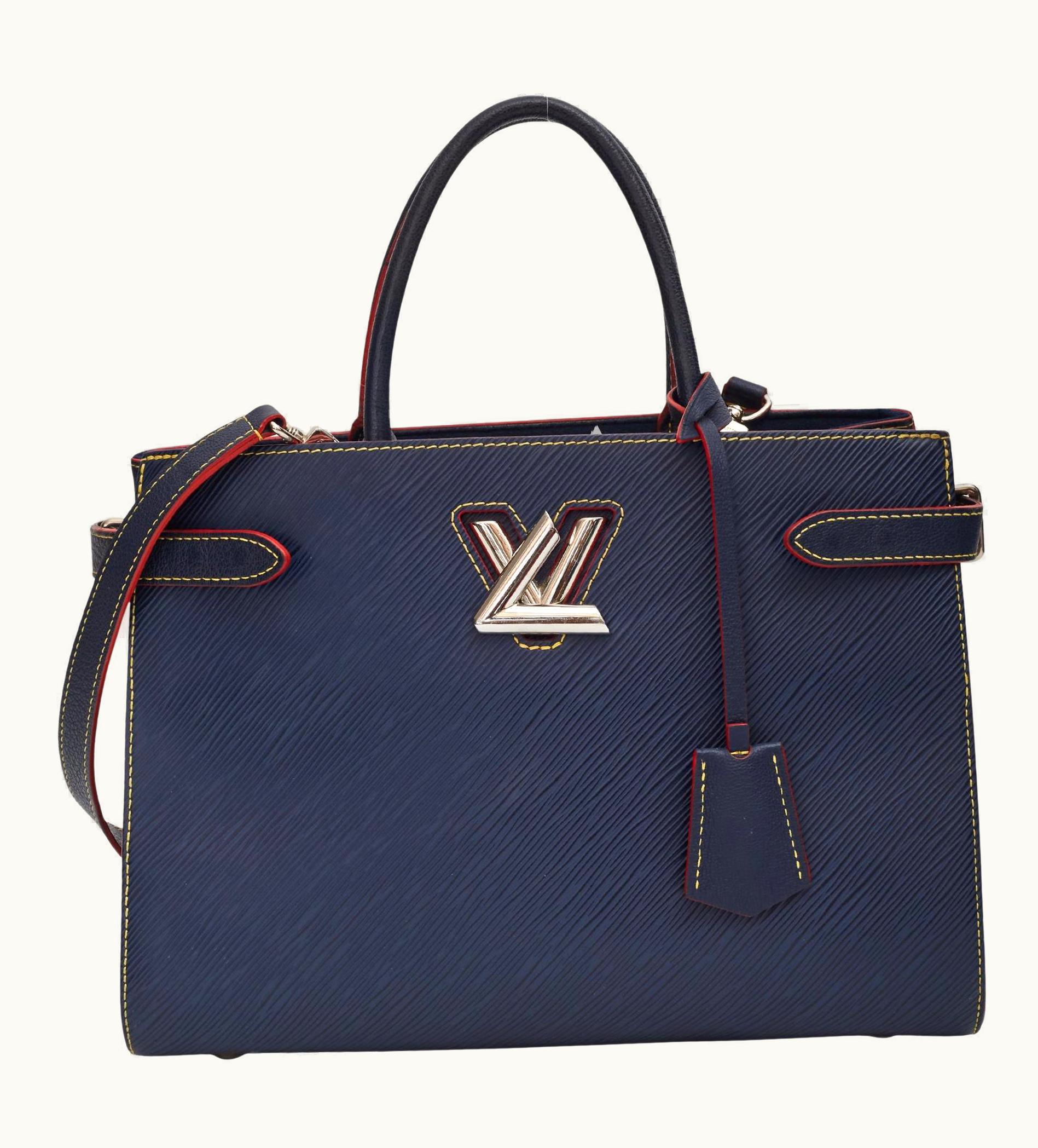 Louis Vuitton Louis Vuitton Indigo Coquelicot Epi Leather Dark Blue Twist Tote (2018)