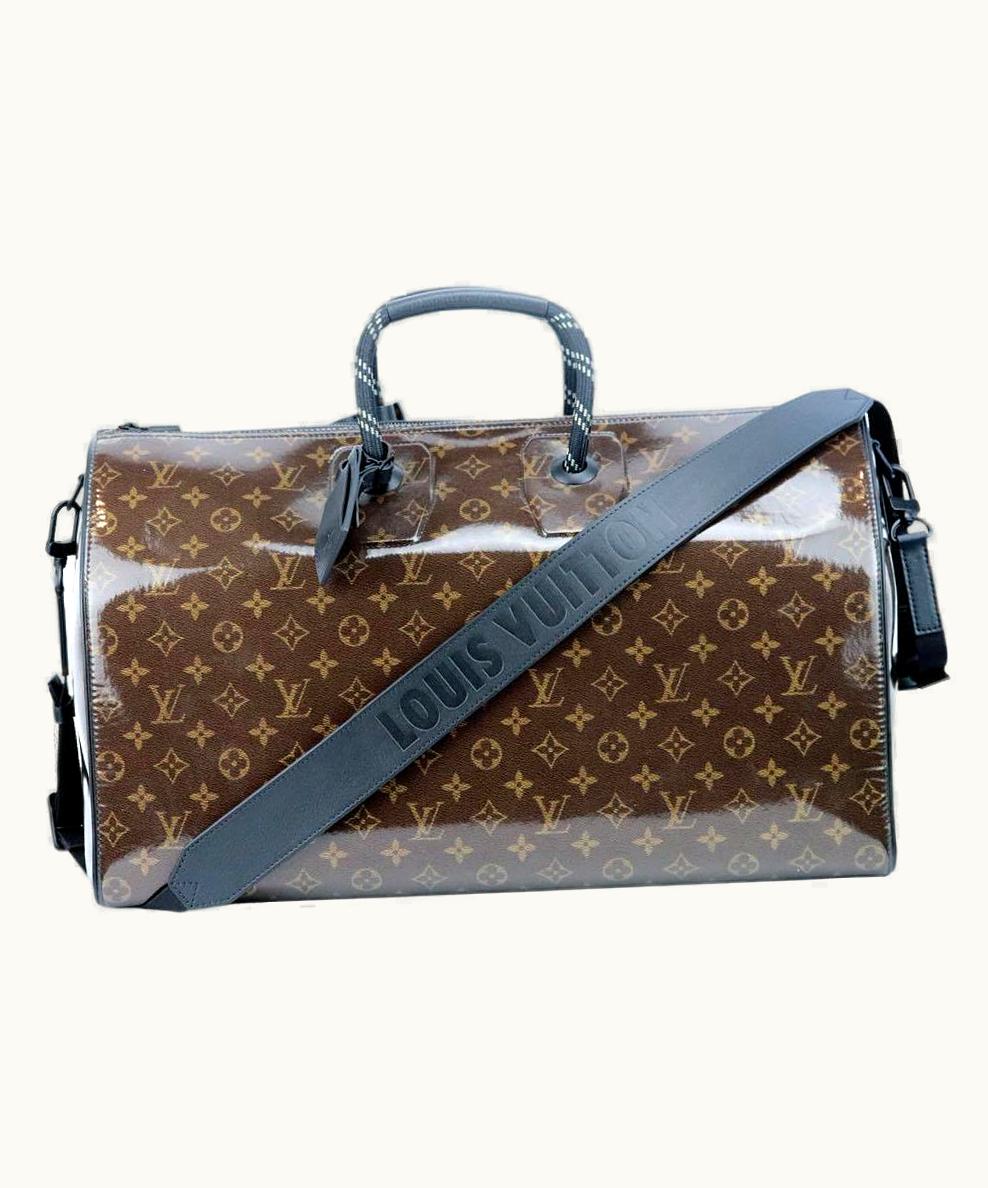 Louis Vuitton Louis Vuitton Keepall Bandoulière 50 Monogram Glaze Canvas Travel Bag