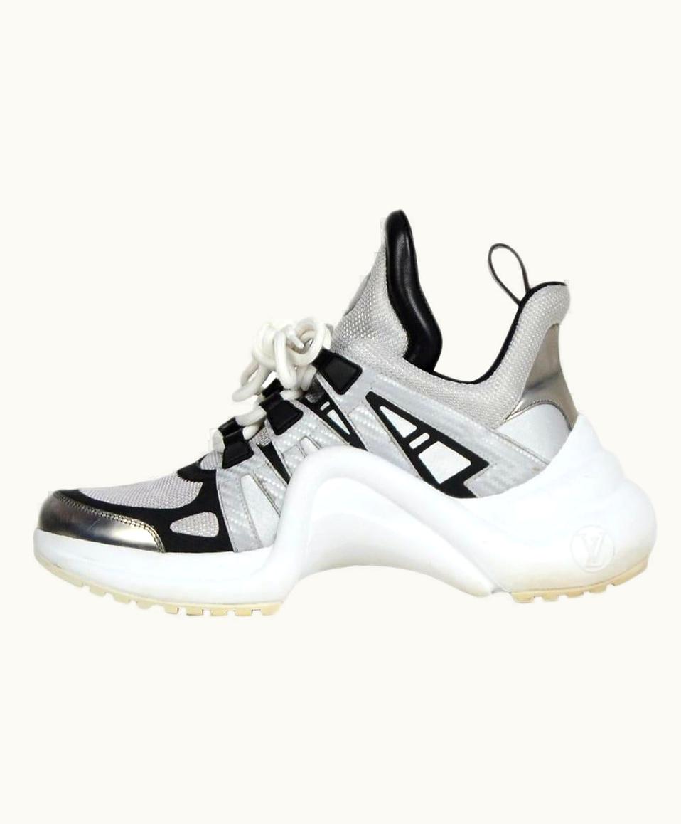 Louis Vuitton Louis Vuitton 2018 Silver/Black Archlight Reflective Sneakers