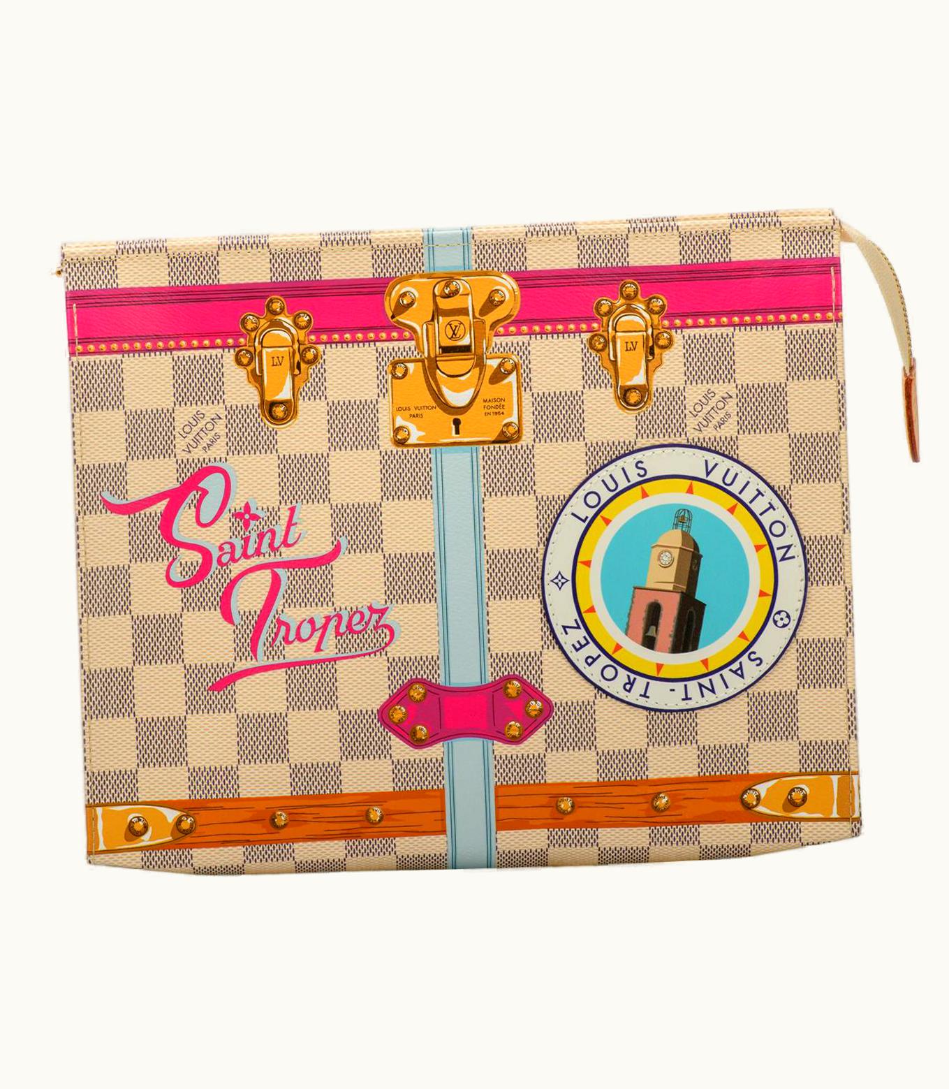 Louis Vuitton In Box Louis Vuitton Limited Edition Damier St Tropez Trousse Bag