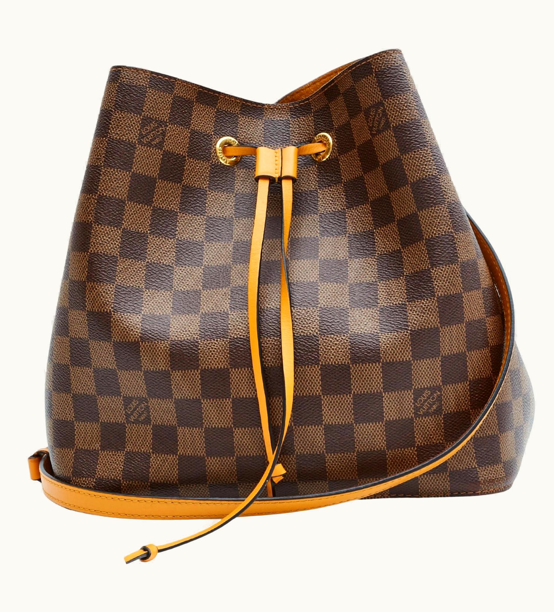 Louis Vuitton Louis Vuitton Damier Ebene Drawstring Neonoe mm Safran (2019)