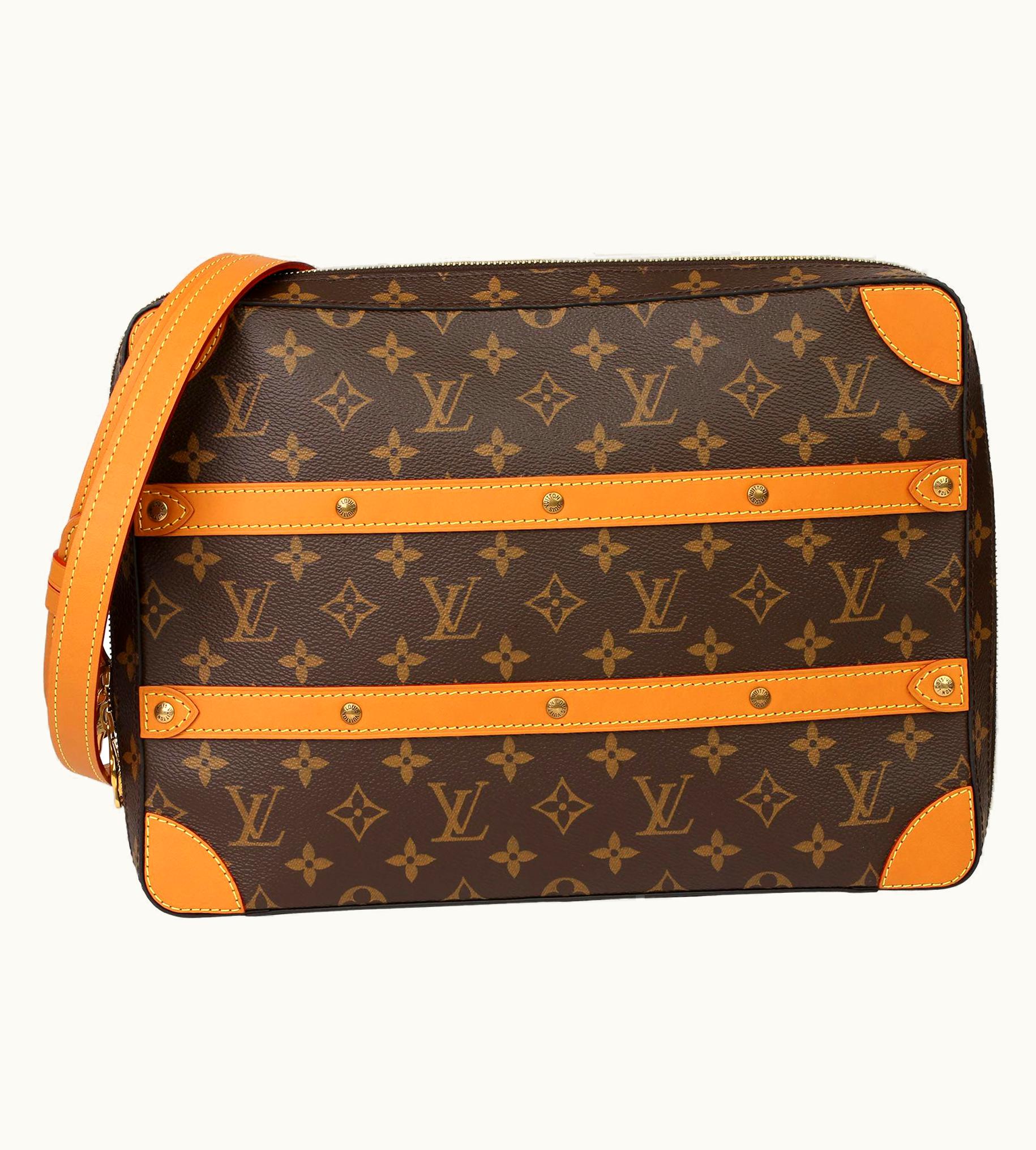 Louis Vuitton 2019 Louis Vuitton Brown Monogram Canvas & Leather Soft Trunk Messenger Mm