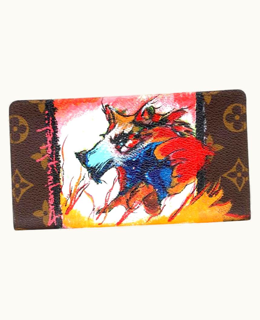 Louis Vuitton Louis Vuitton Premium Label Monogram Canvas Art Limited Wolf Series 2019