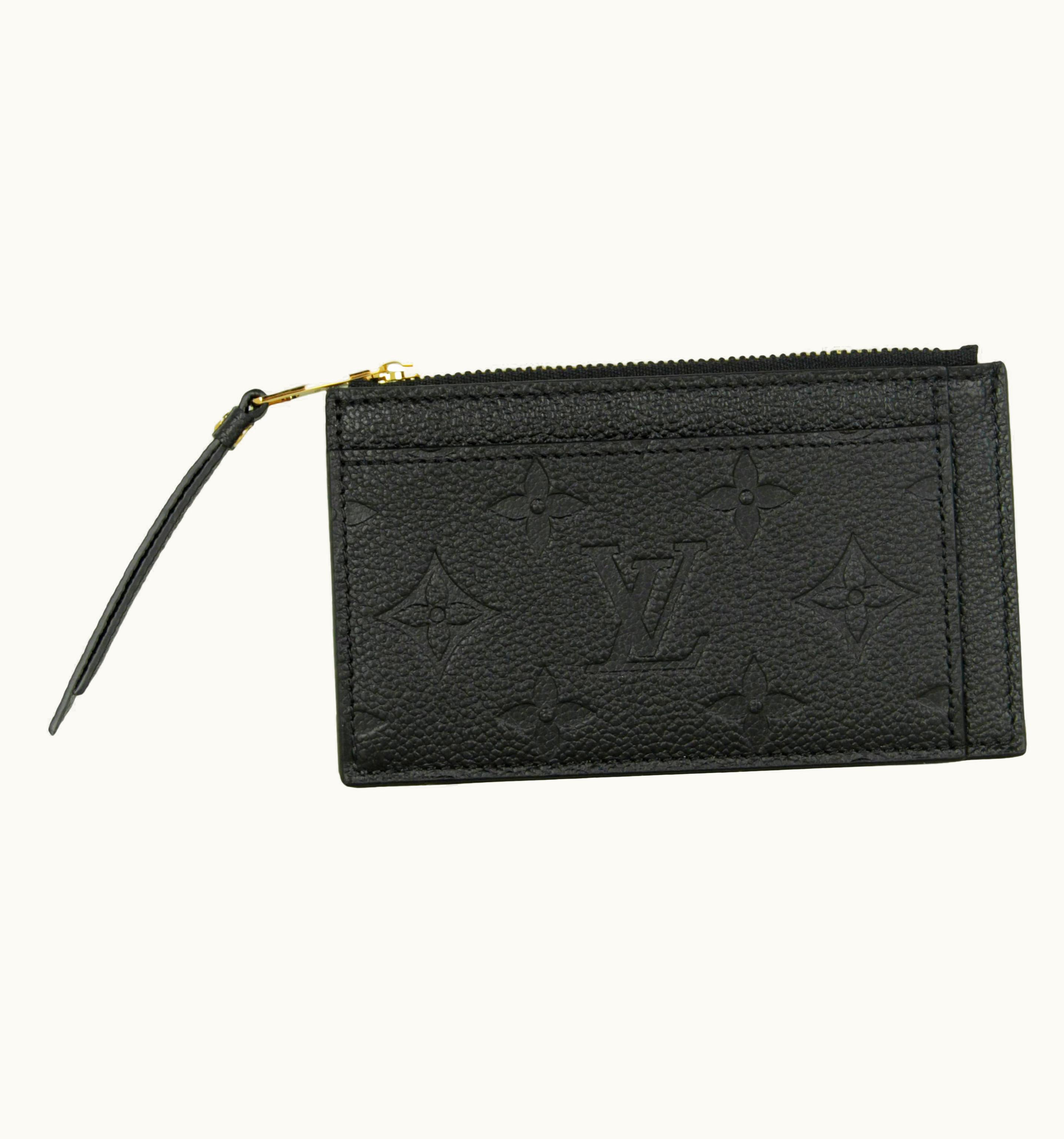 Louis Vuitton Louis Vuitton Black Monogram Empreinte Zipped Card Holder Nm Wallet