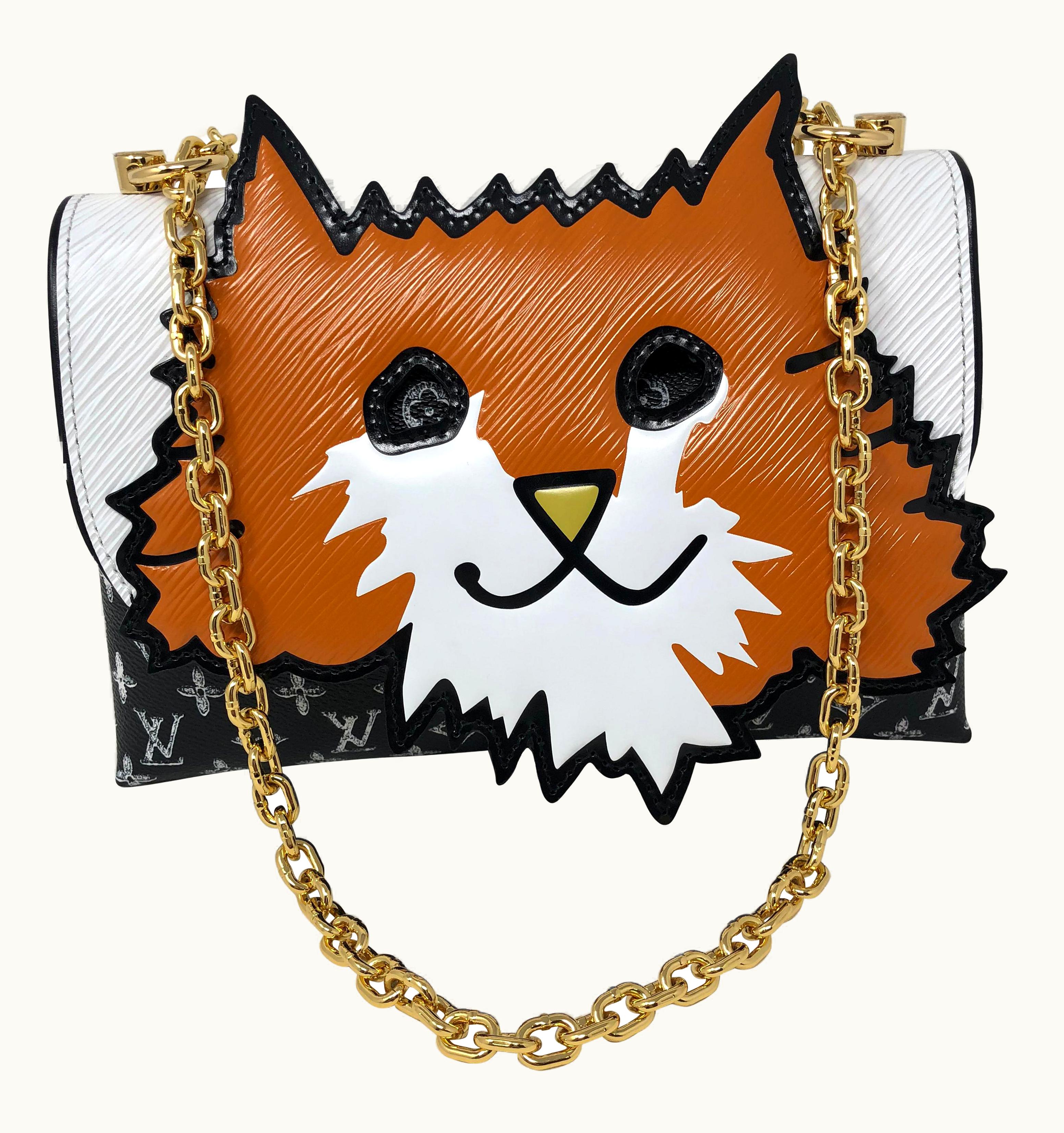 Louis Vuitton Louis Vuitton Orange Cat Chain Clutch 2019