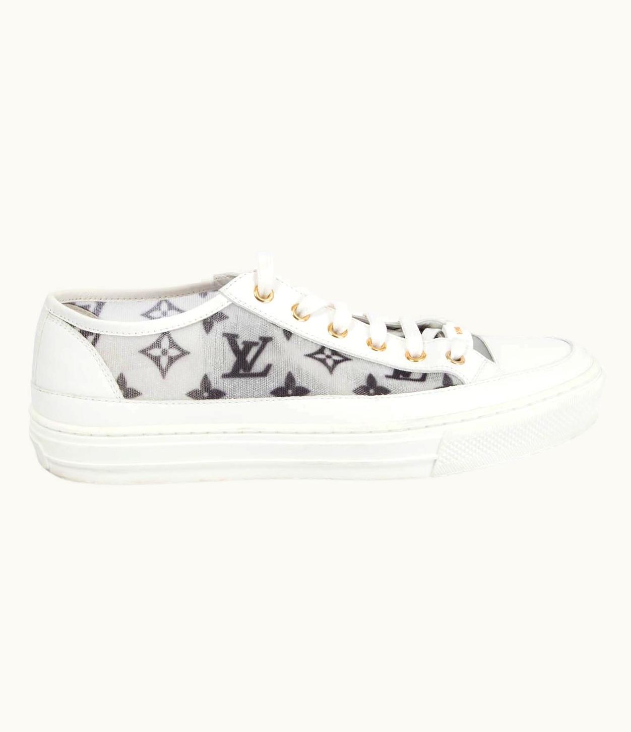 Louis Vuitton Louis Vuitton White & Black 2020 Monogram Mesh Stellar Low Top Sneakers Shoes
