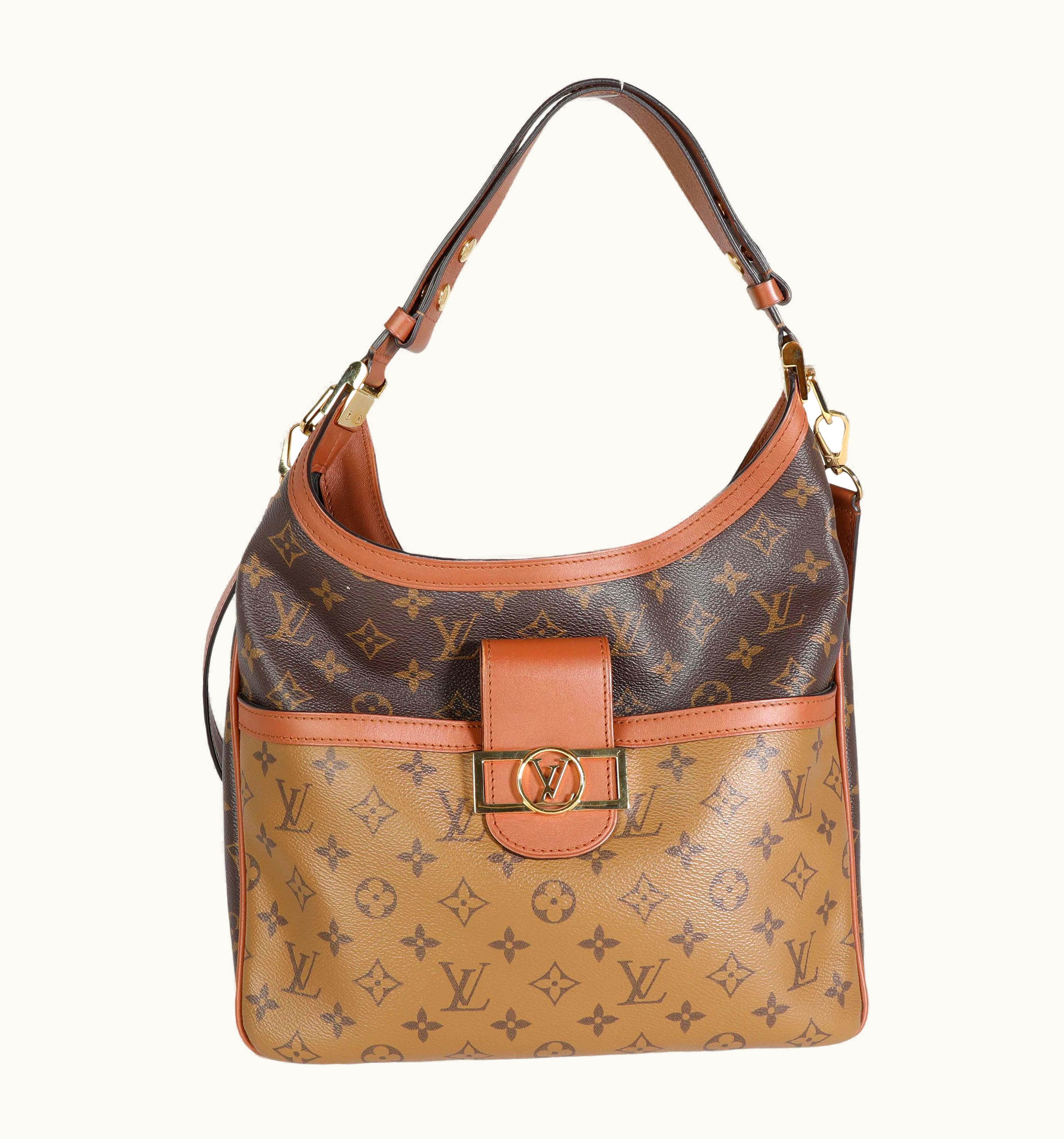 Louis Vuitton Louis Vuitton Monogram & Monogram Reverse Canvas Dauphine Hobo Mm