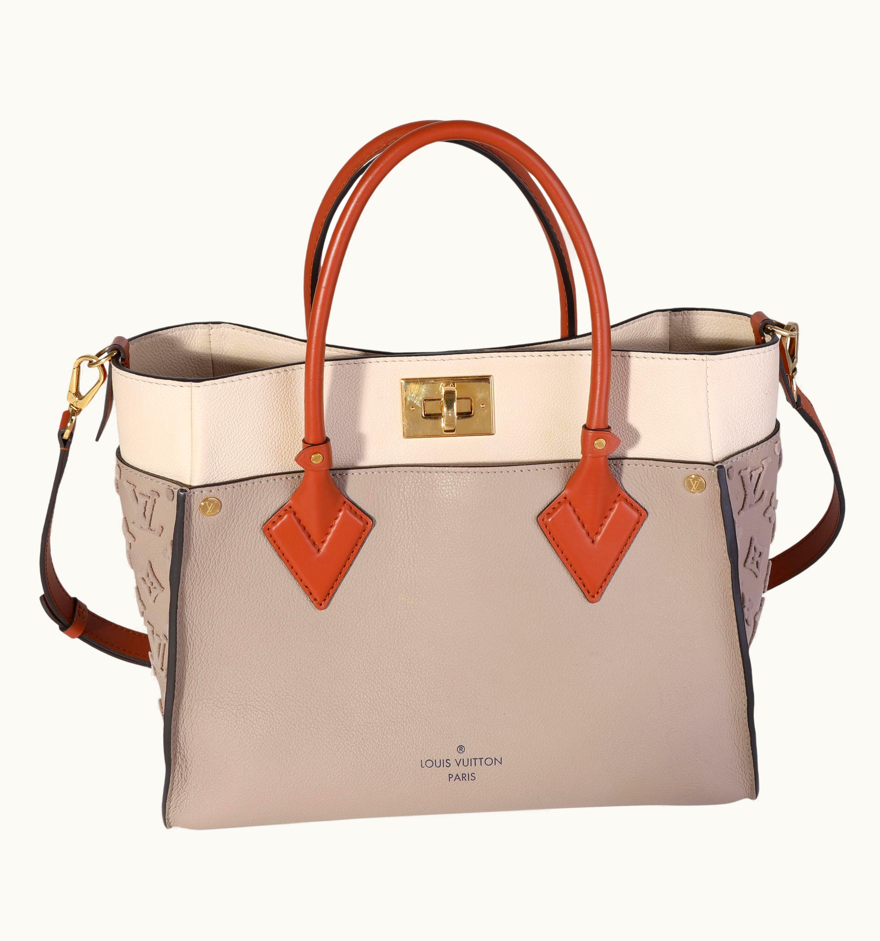 Louis Vuitton Louis Vuitton Galet Calfskin & Tufted Monogram On My Side mm Tote