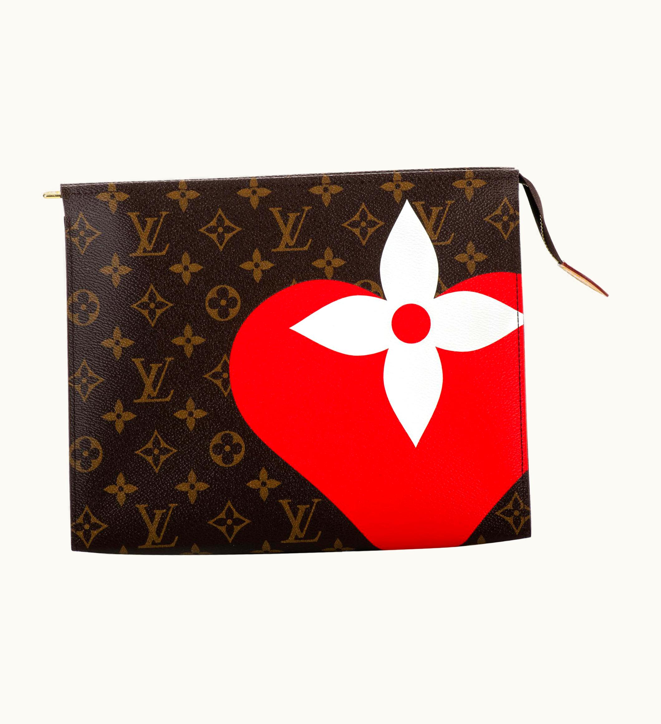 Louis Vuitton Louis Vuitton Limited Edition Heart Monogram Clutch Bag
