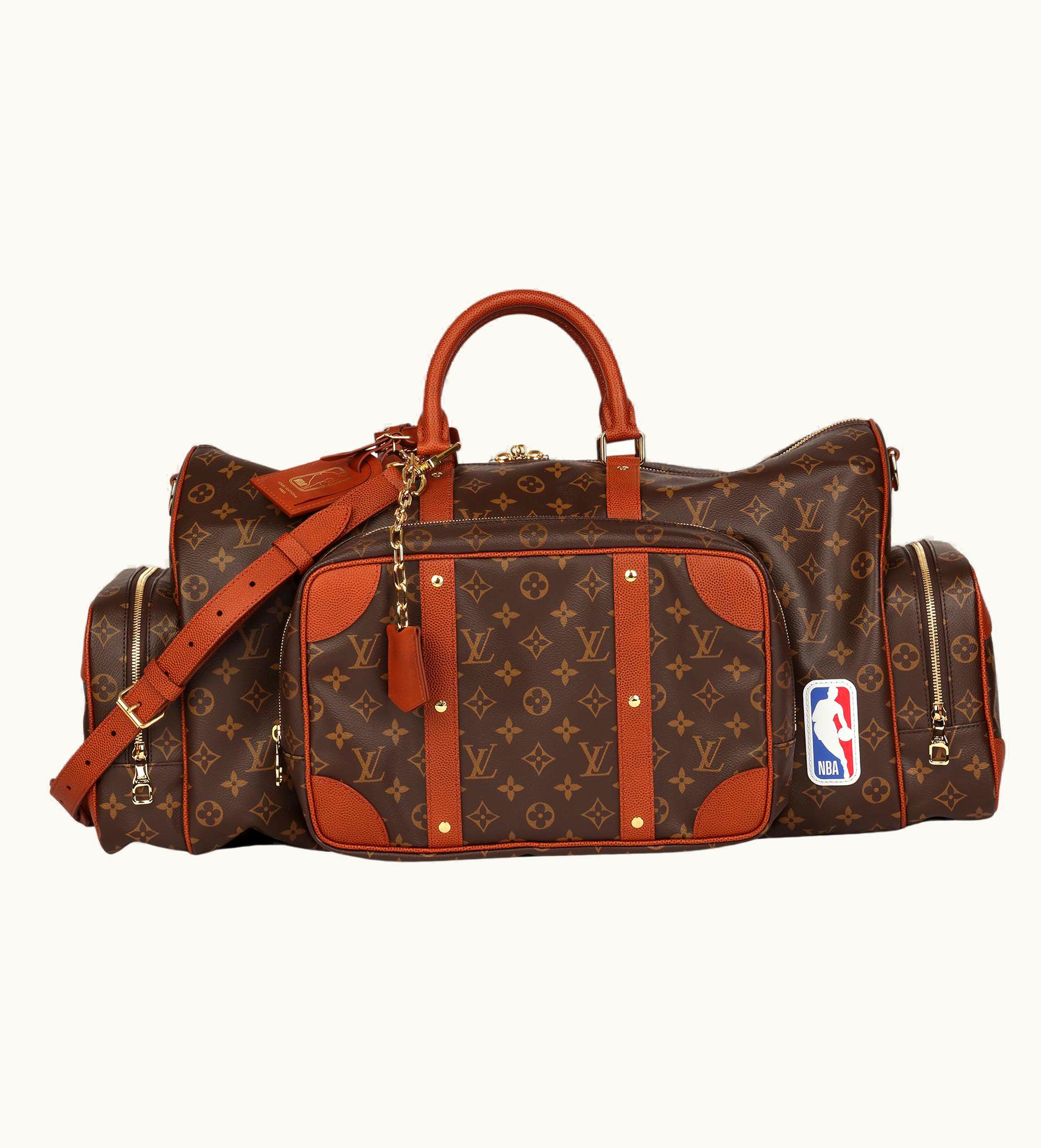 Louis Vuitton Louis Vuitton Nba Brown Monogram Trio Pocket Keepall