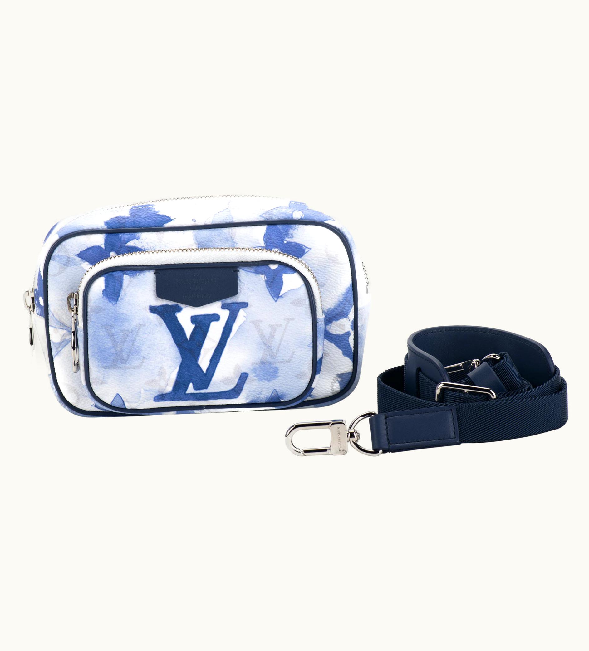 Louis Vuitton Louis Vuitton Unisex Watercolor Blue Messenger Bag With Box