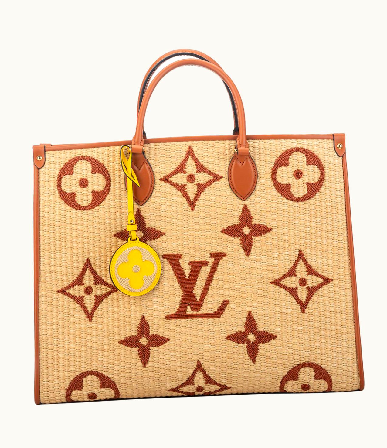 Louis Vuitton Louis Vuitton Raffia Limited.Edition On The Go Bag With Box UZ0583182