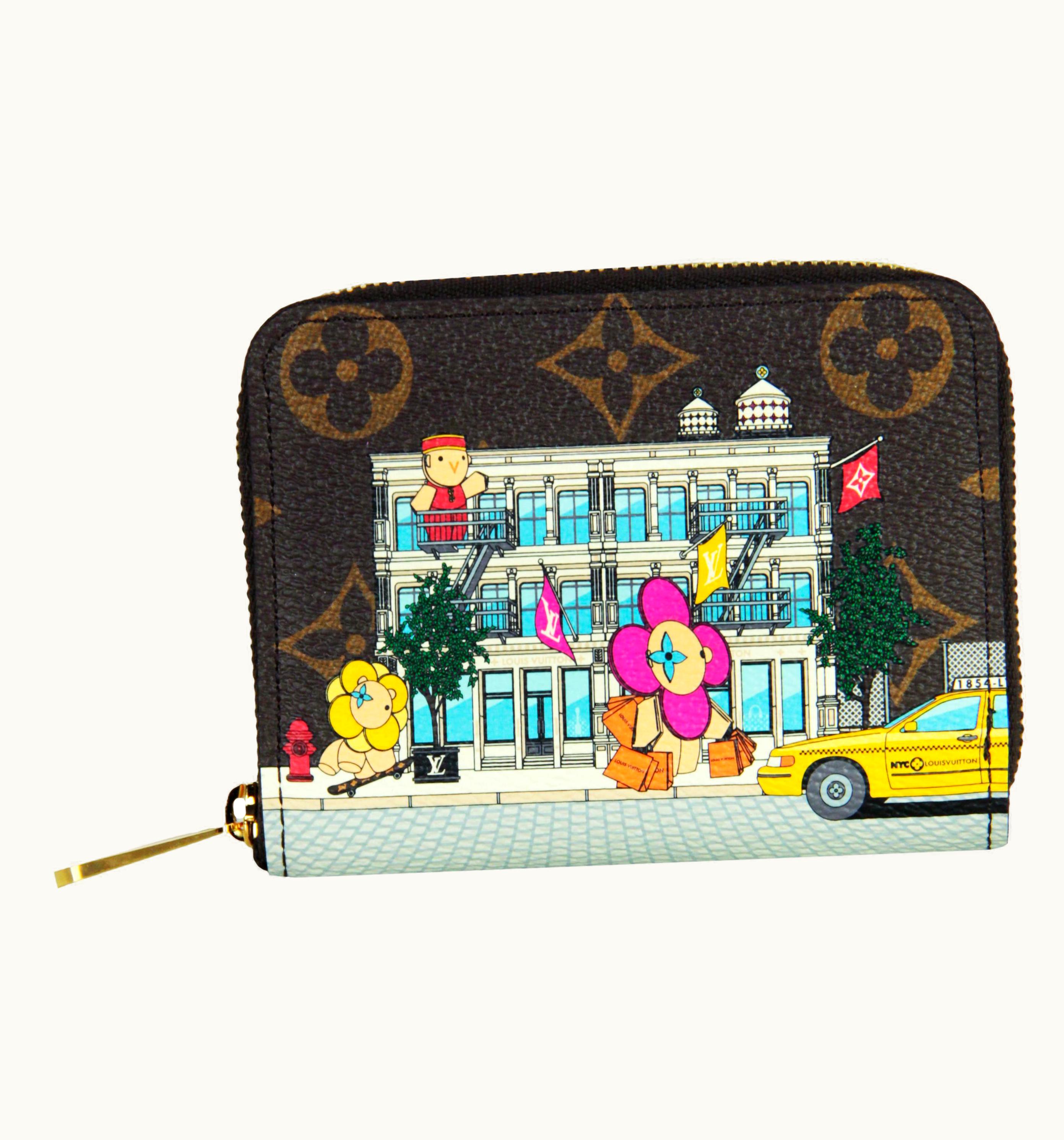 Louis Vuitton Louis Vuitton '22 Vivienne Nyc Holiday Animation Monogram Zippy Coin Purse