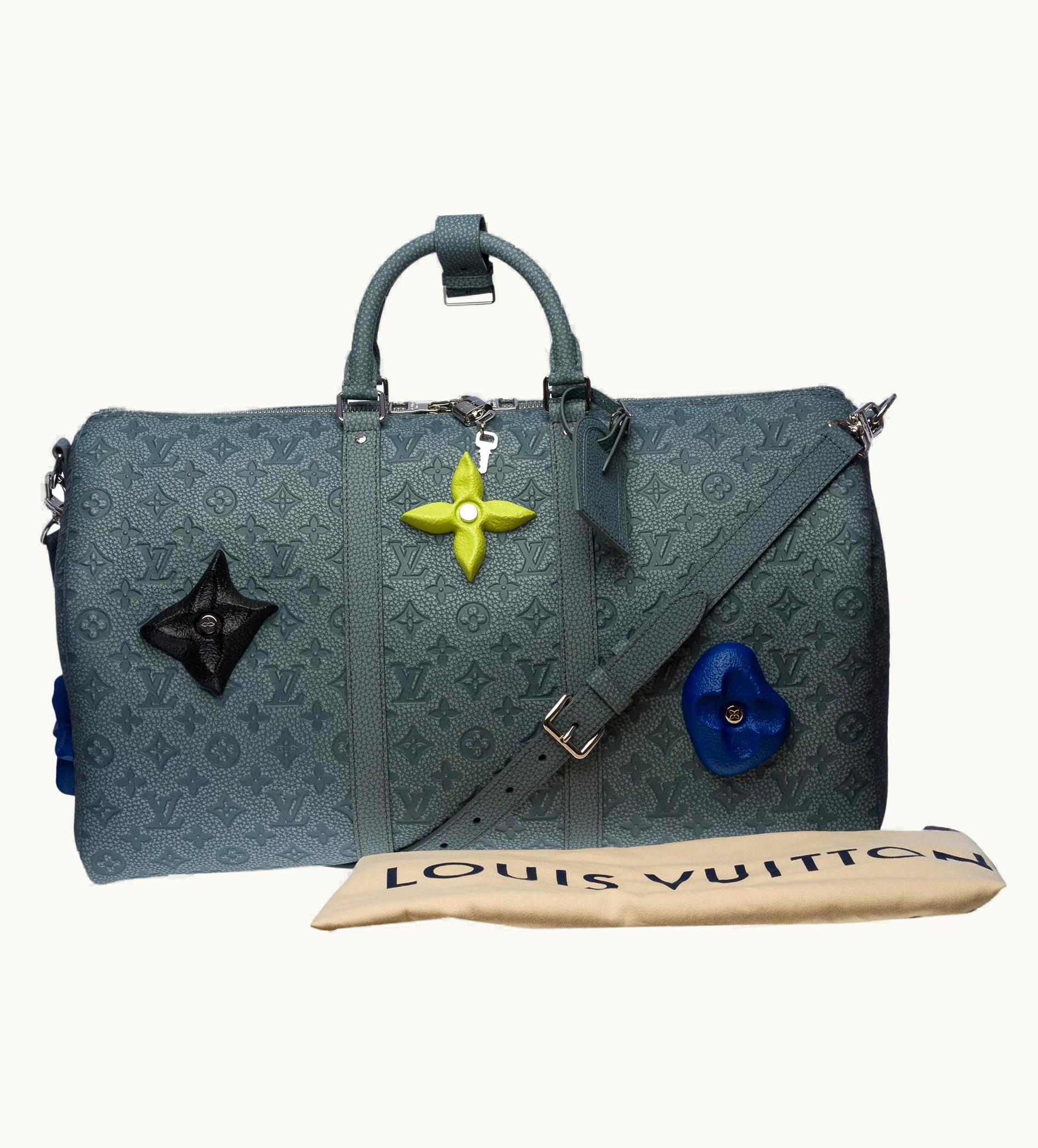 Louis Vuitton NEW-Louis Vuitton Keepall 50 Granite Strap Travel Bag S/S AW 2022 By Virgil Abloh