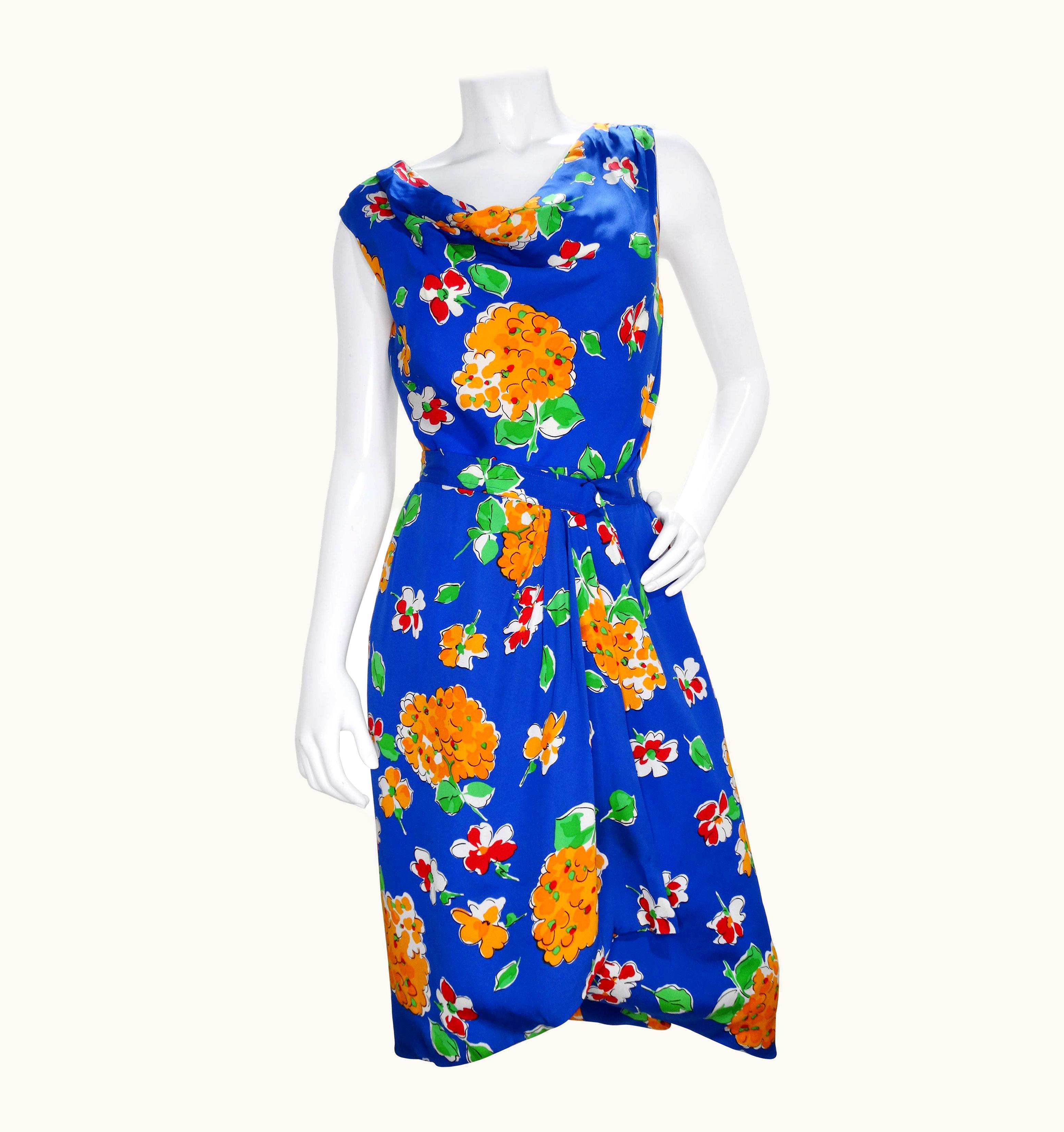 Saint Laurent Yves Saint Laurent 1980s Floral Skirt Set