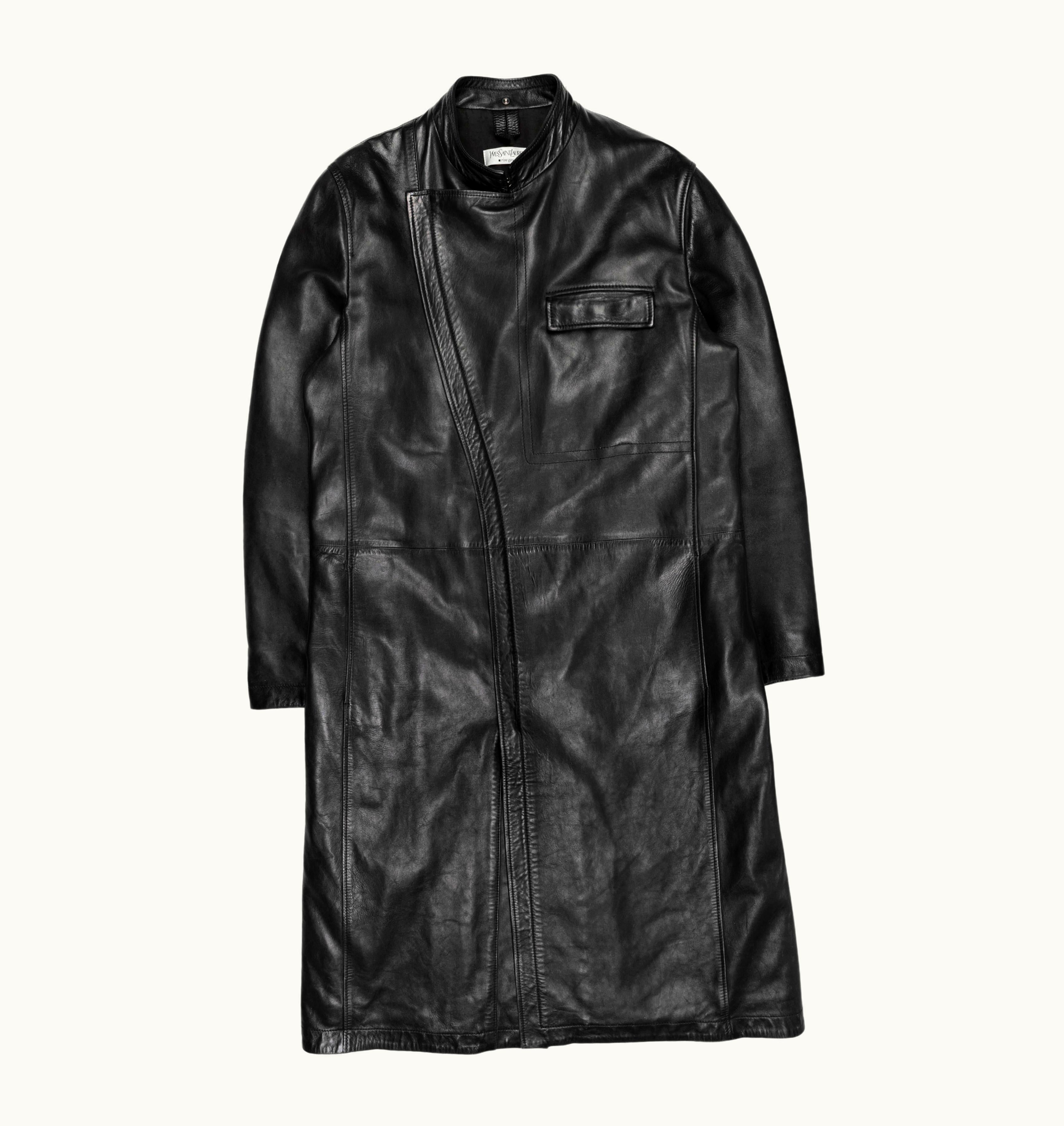 Saint Laurent Yves Saint Laurent By Tom Ford Leather Coat